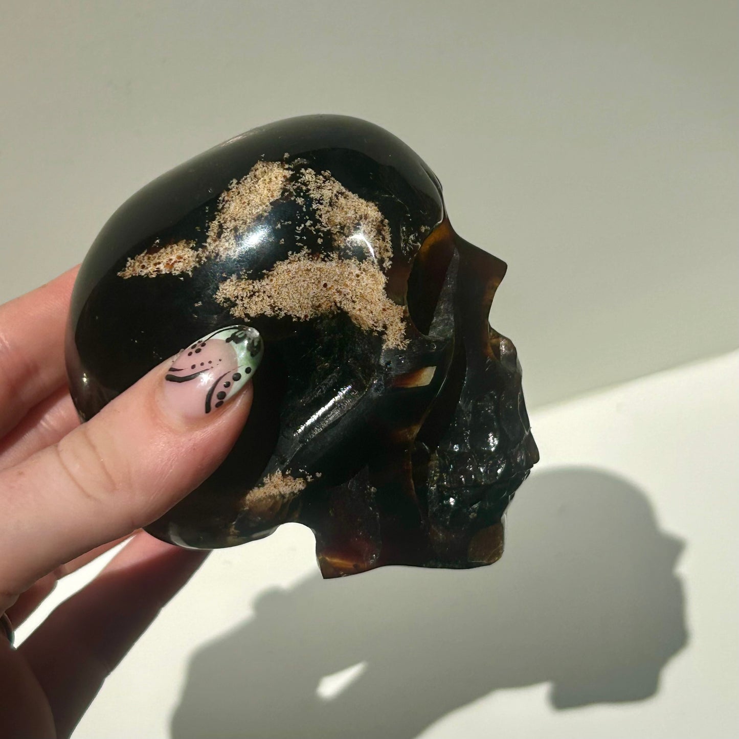 Amber Skull Carvings