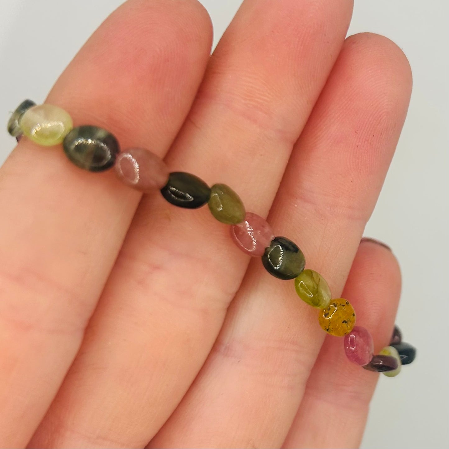 Mixed Tourmaline Bracelet - (SMALL WRIST)