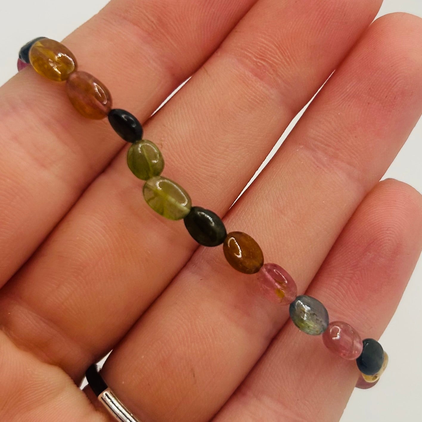 Mixed Tourmaline Bracelet - (SMALL WRIST)