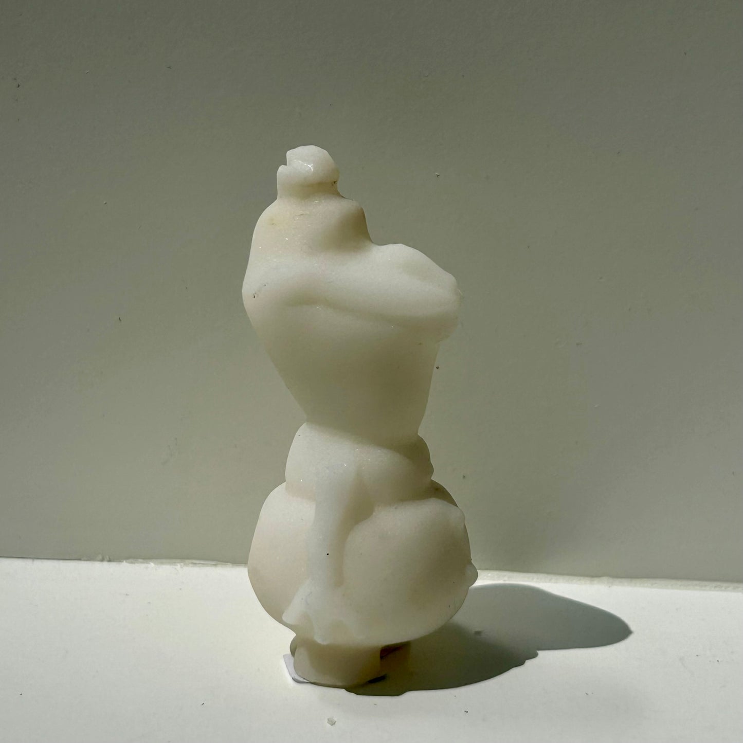 White Jade Olaf Carving