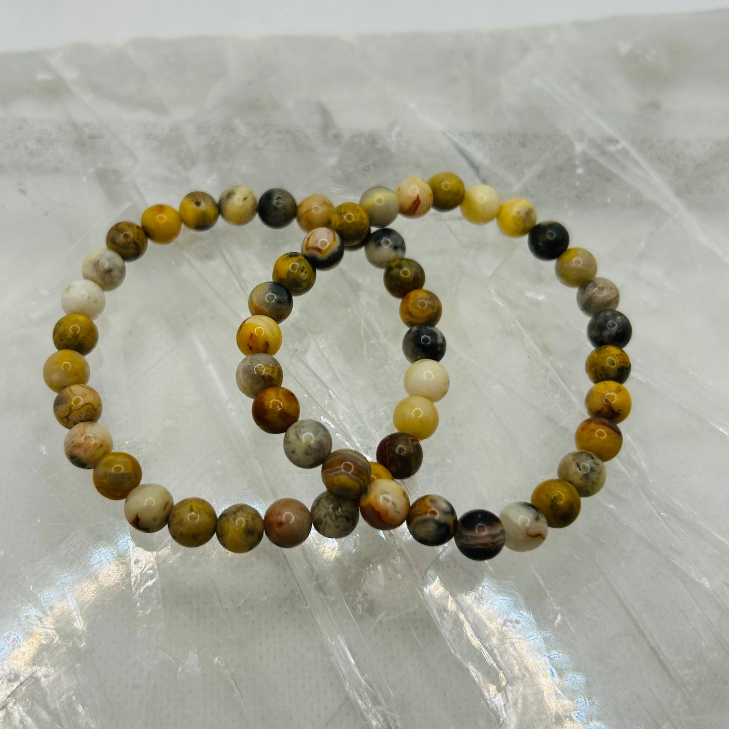 Crazy Lace Agate 6mm Bracelet