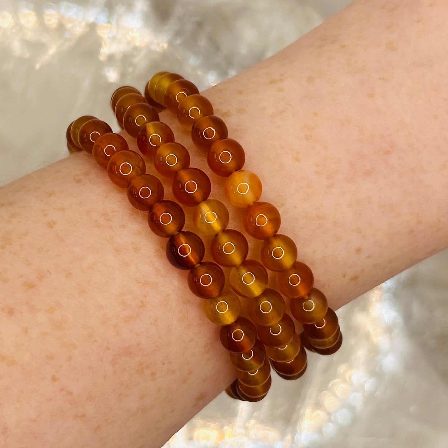 Carnelian Bracelet, 6mm Bracelet