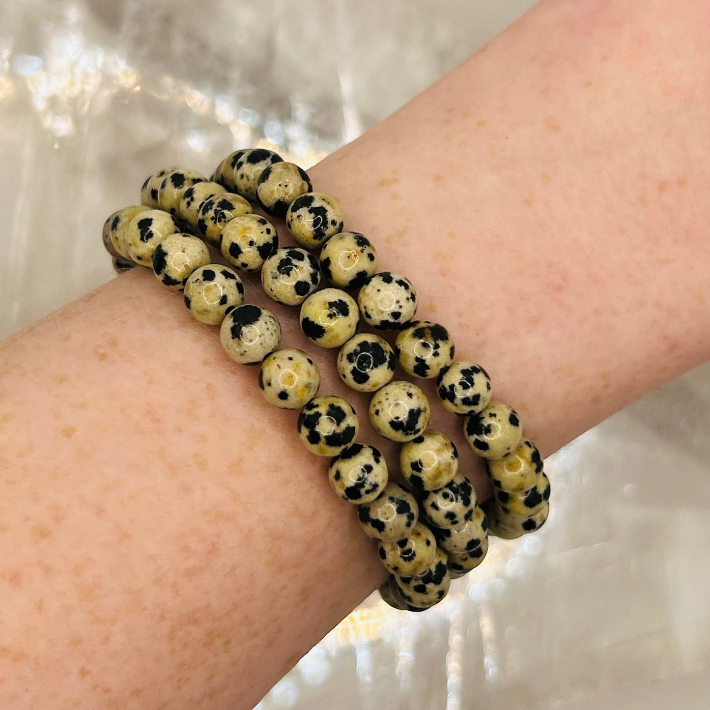 Dalmatian Jasper 6mm Bracelet
