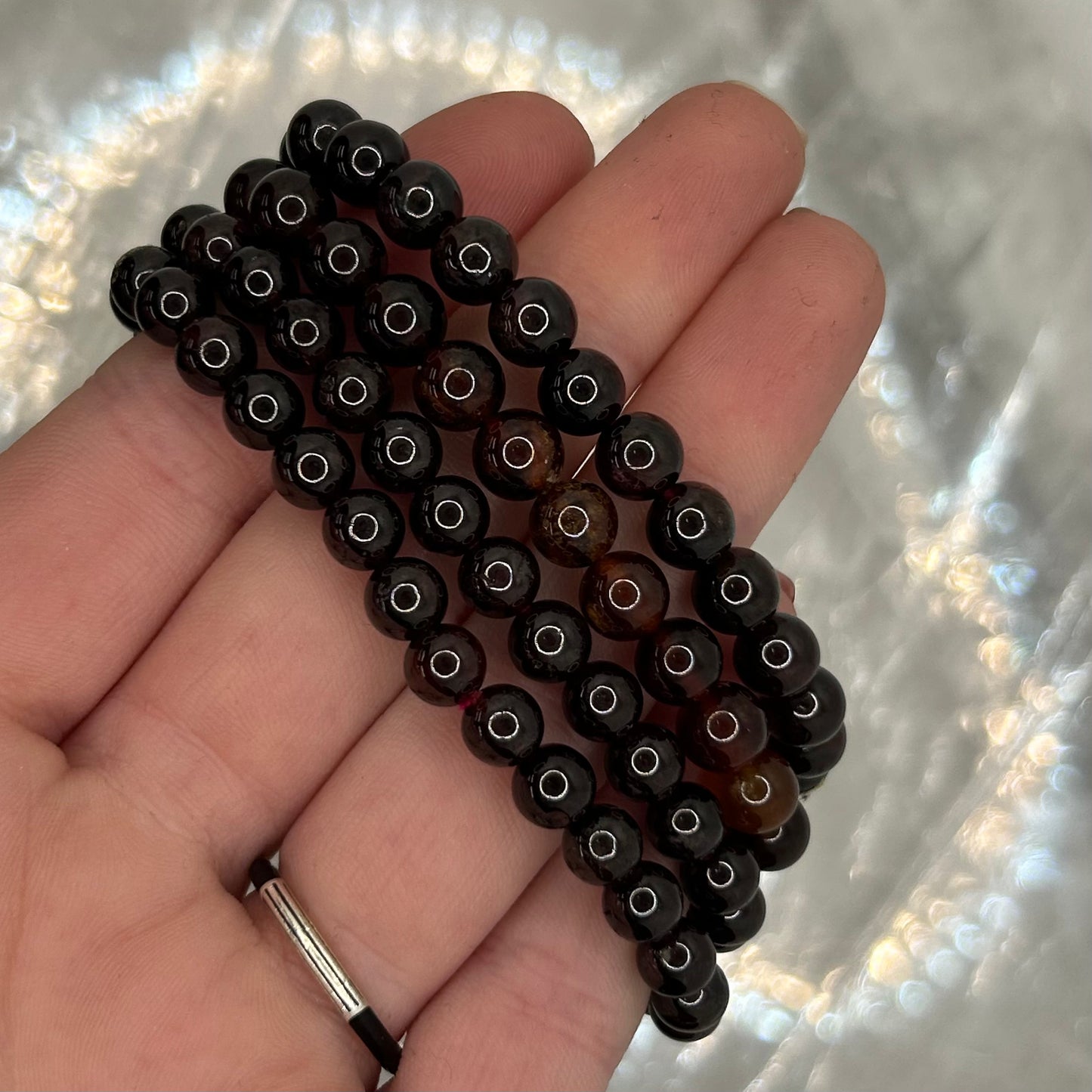 Garnet 6mm Bracelet