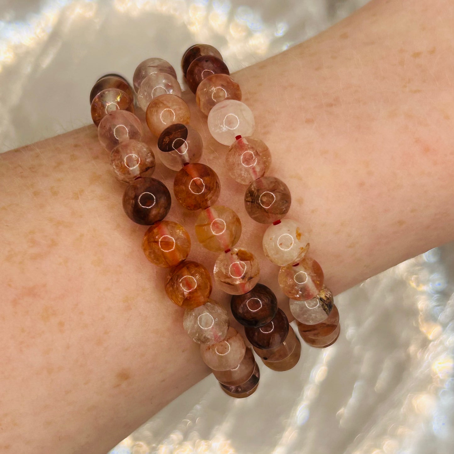 Fire Quartz 6mm Bracelet