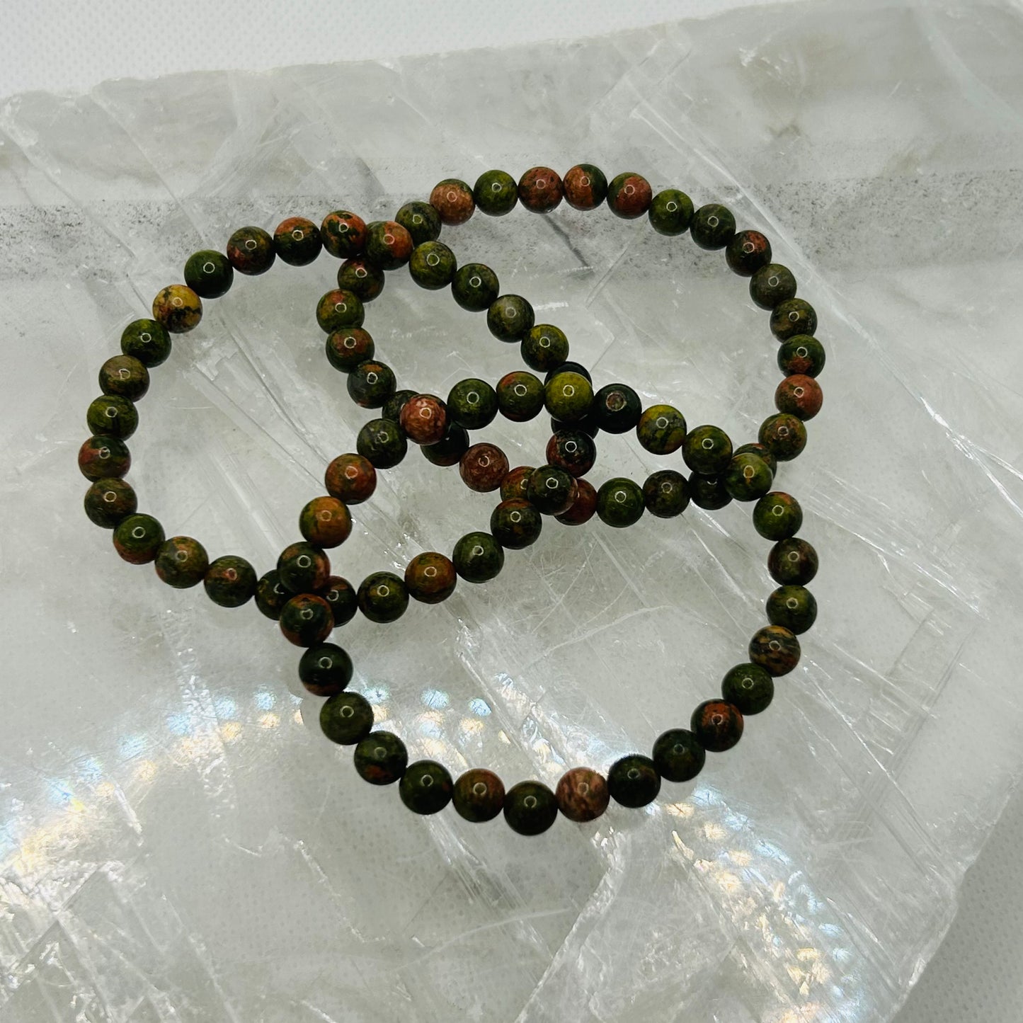 Unakite 6mm Bracelet