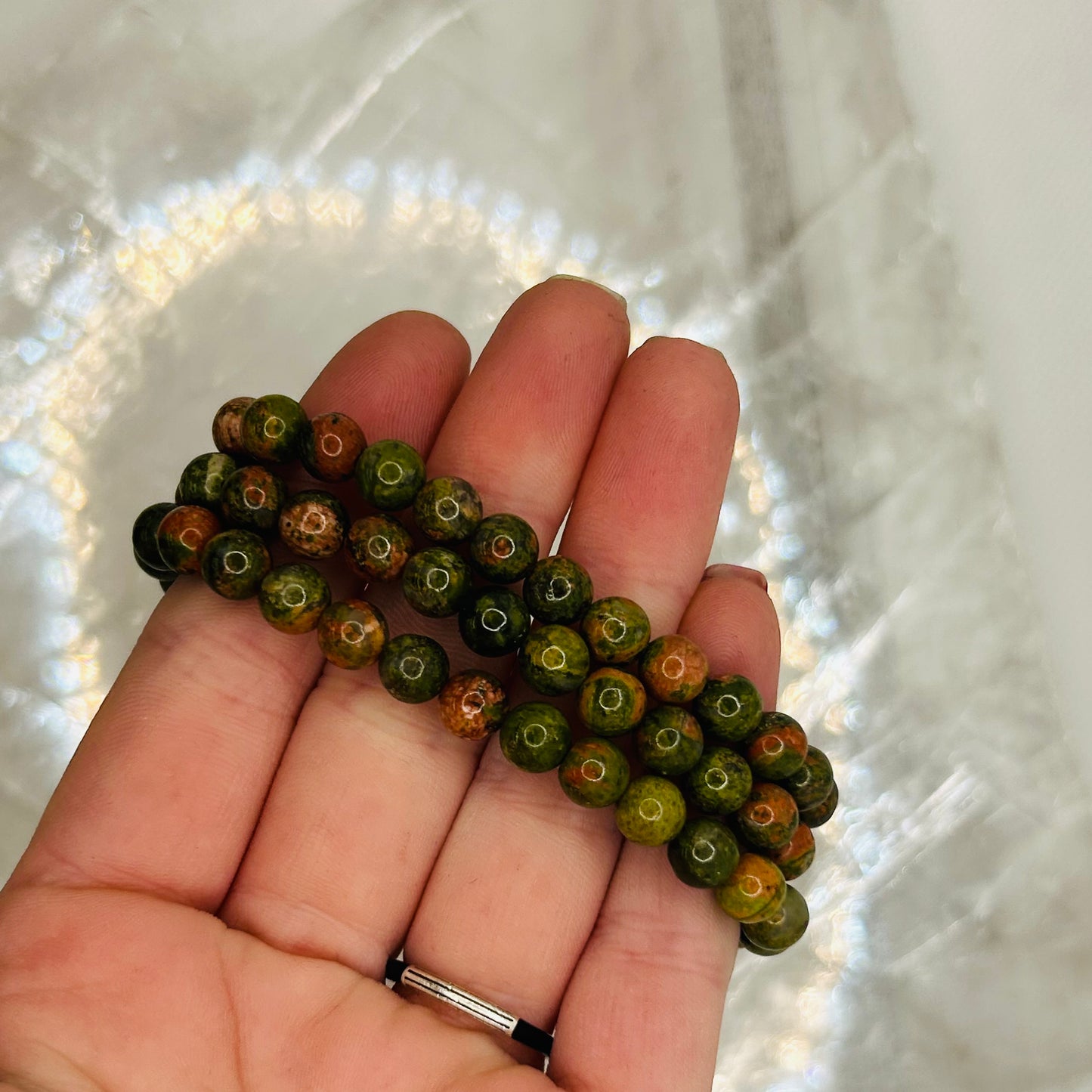 Unakite 6mm Bracelet