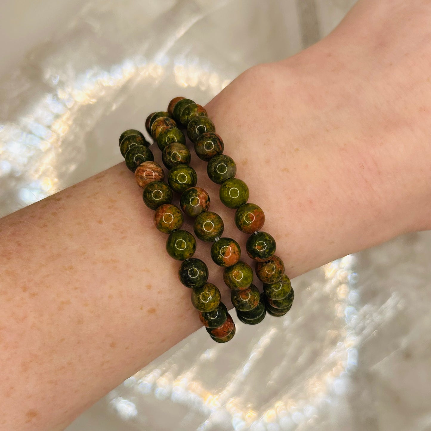 Unakite 6mm Bracelet