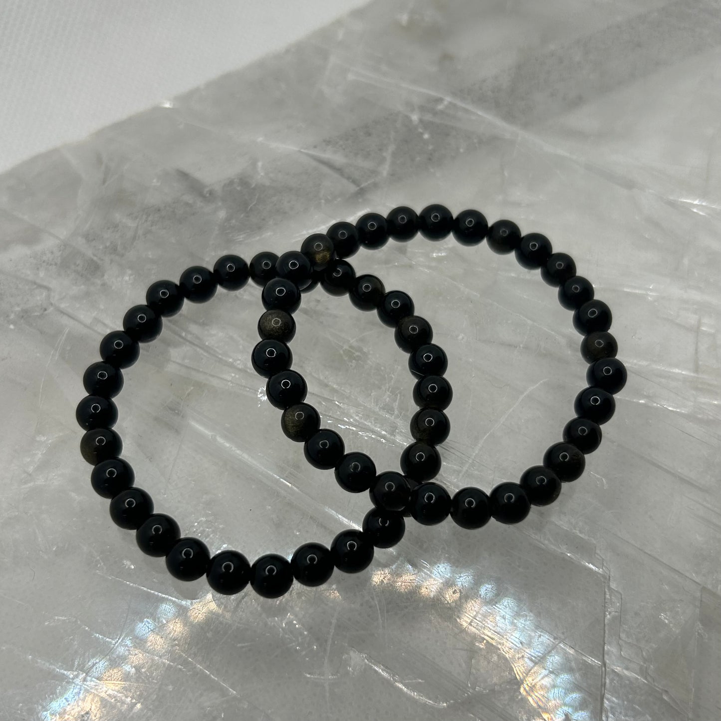 Gold Sheen Obsidian 6mm Bracelet
