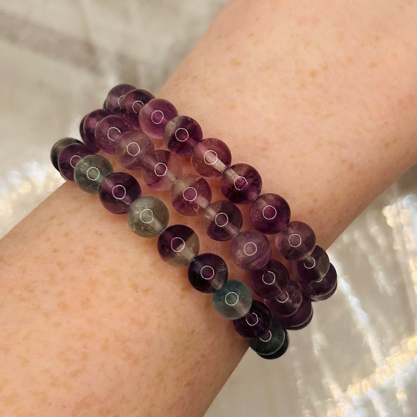 Banned Purple Fluorite 6mm High Grade Bracelet