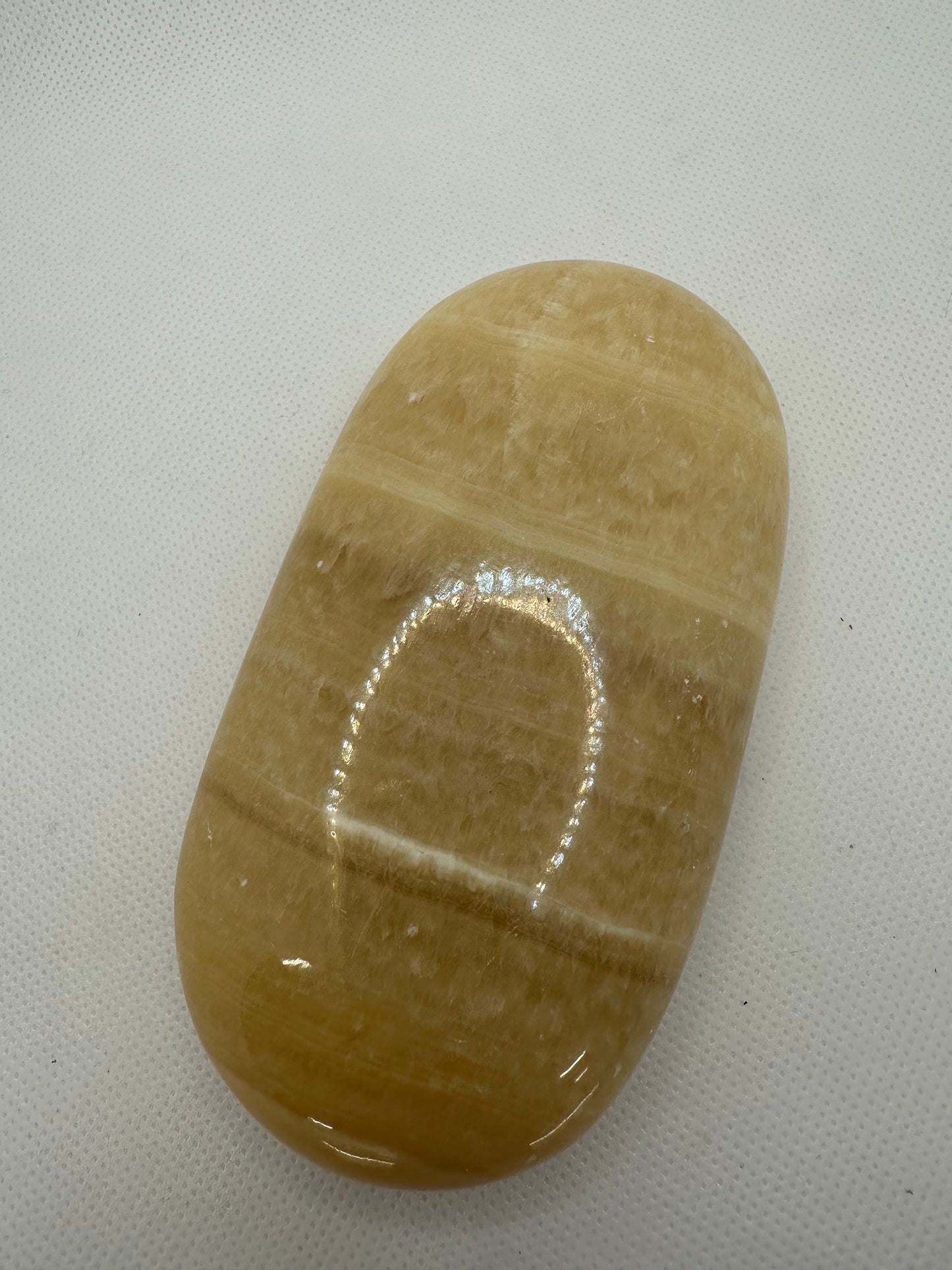 Orange Calcite Body Palm