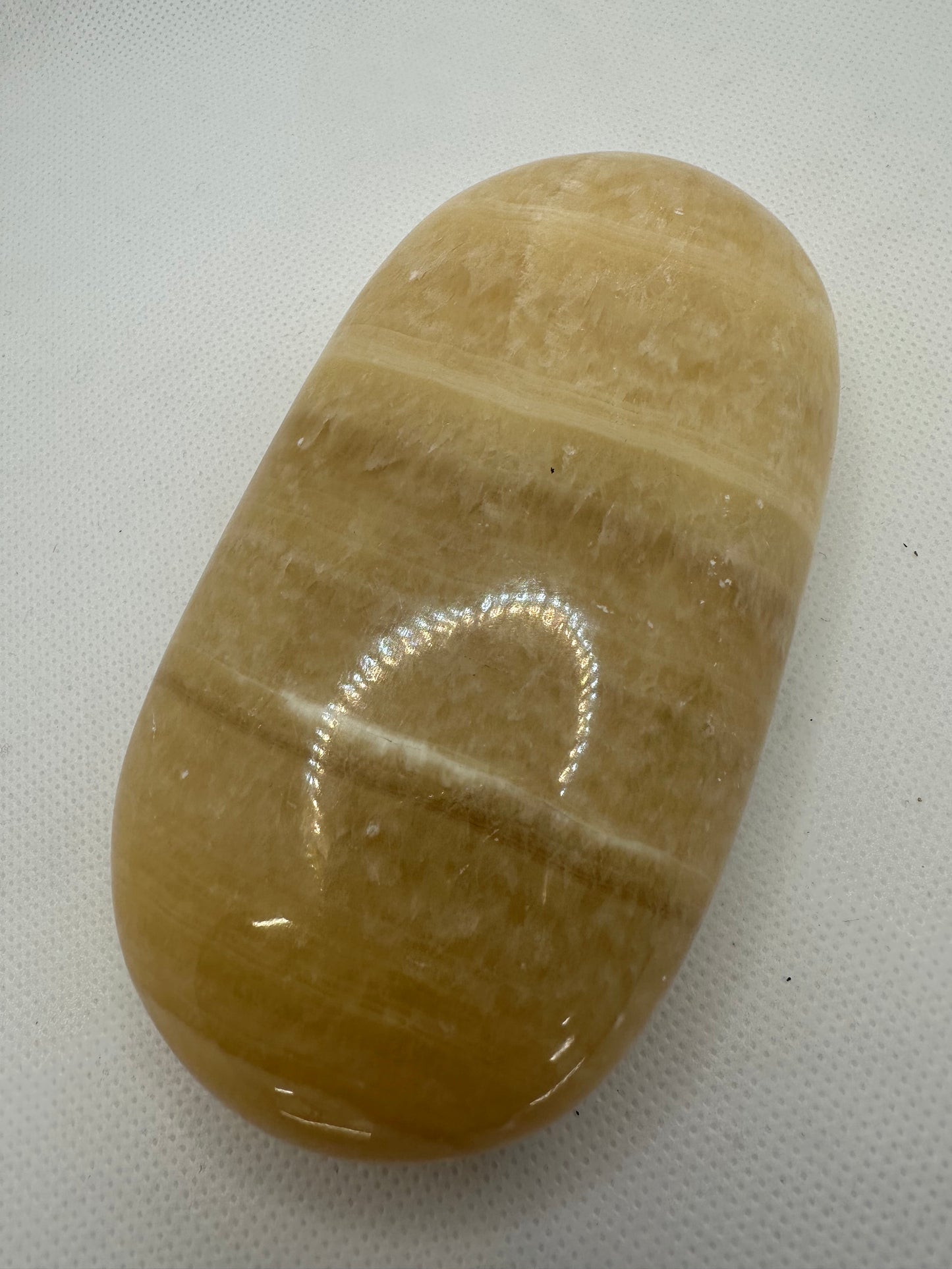 Orange Calcite Body Palm