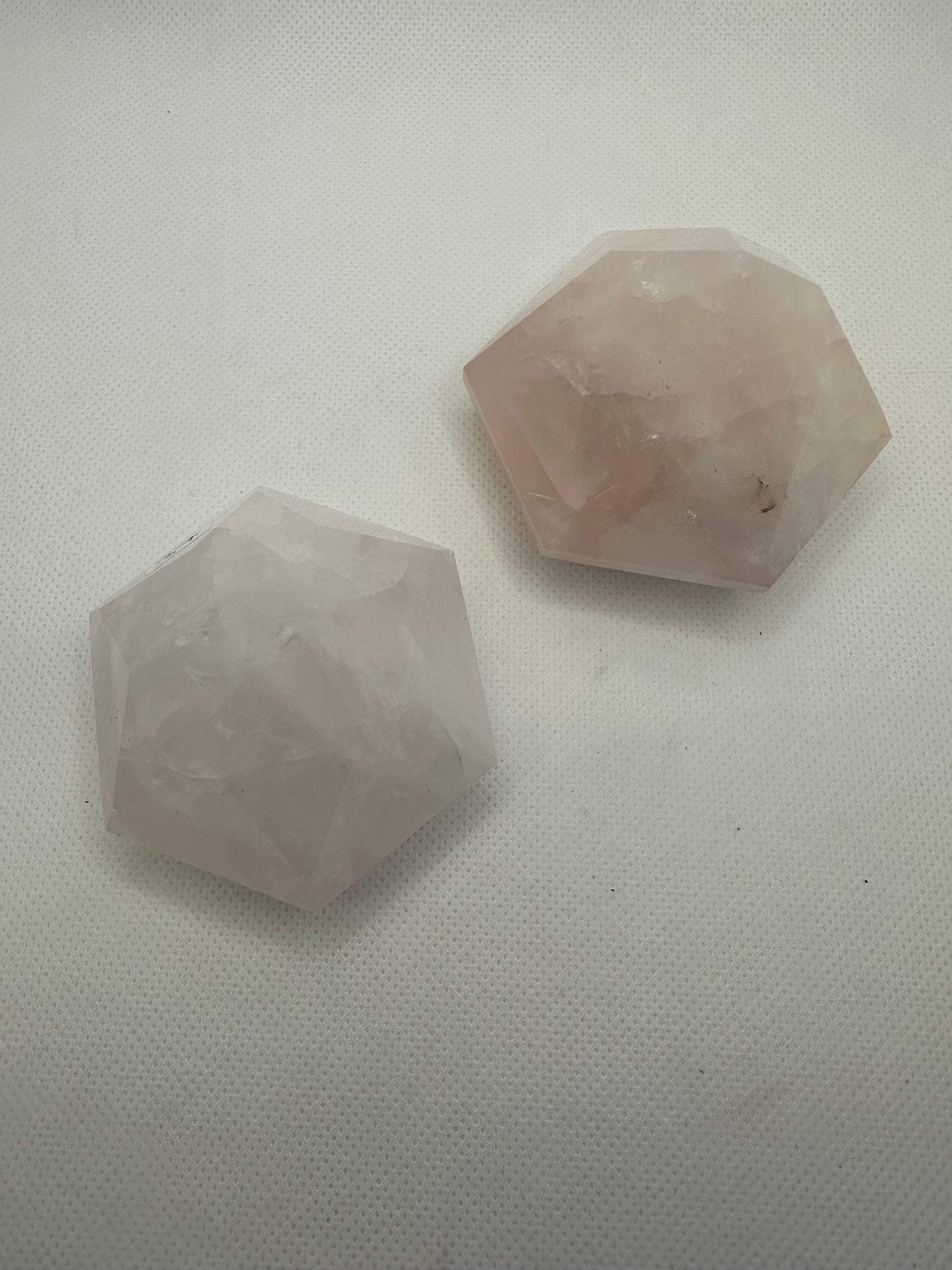 Rose Quartz Dimond Carving