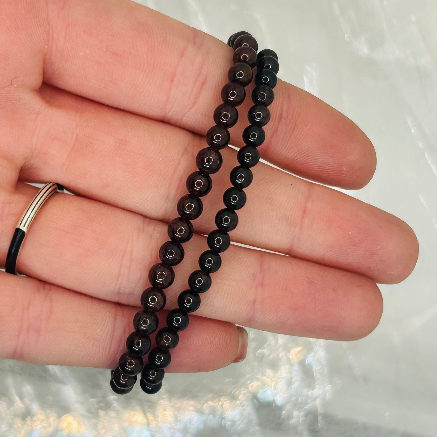 Garnet, 4mm Bracelet