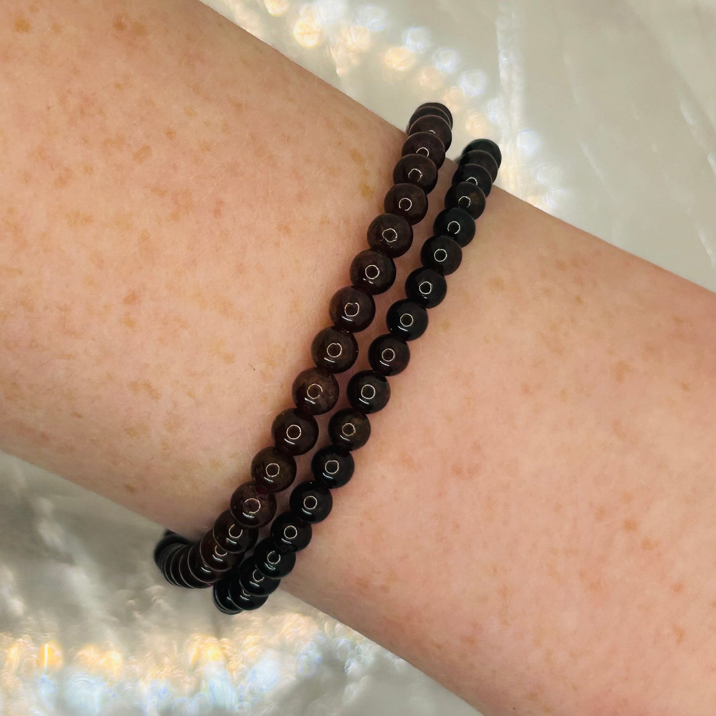 Garnet, 4mm Bracelet