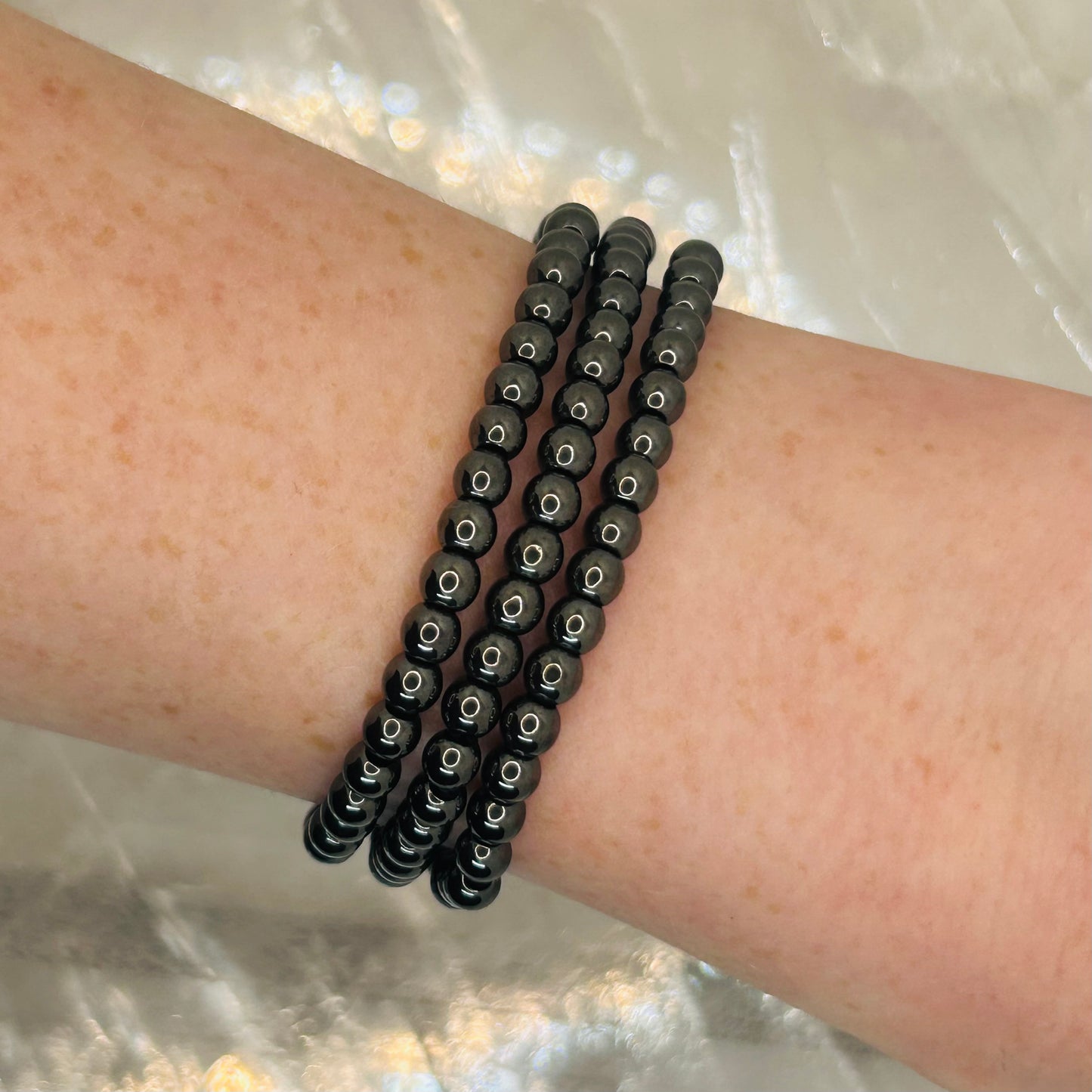 Hematite, 4mm Bracelet
