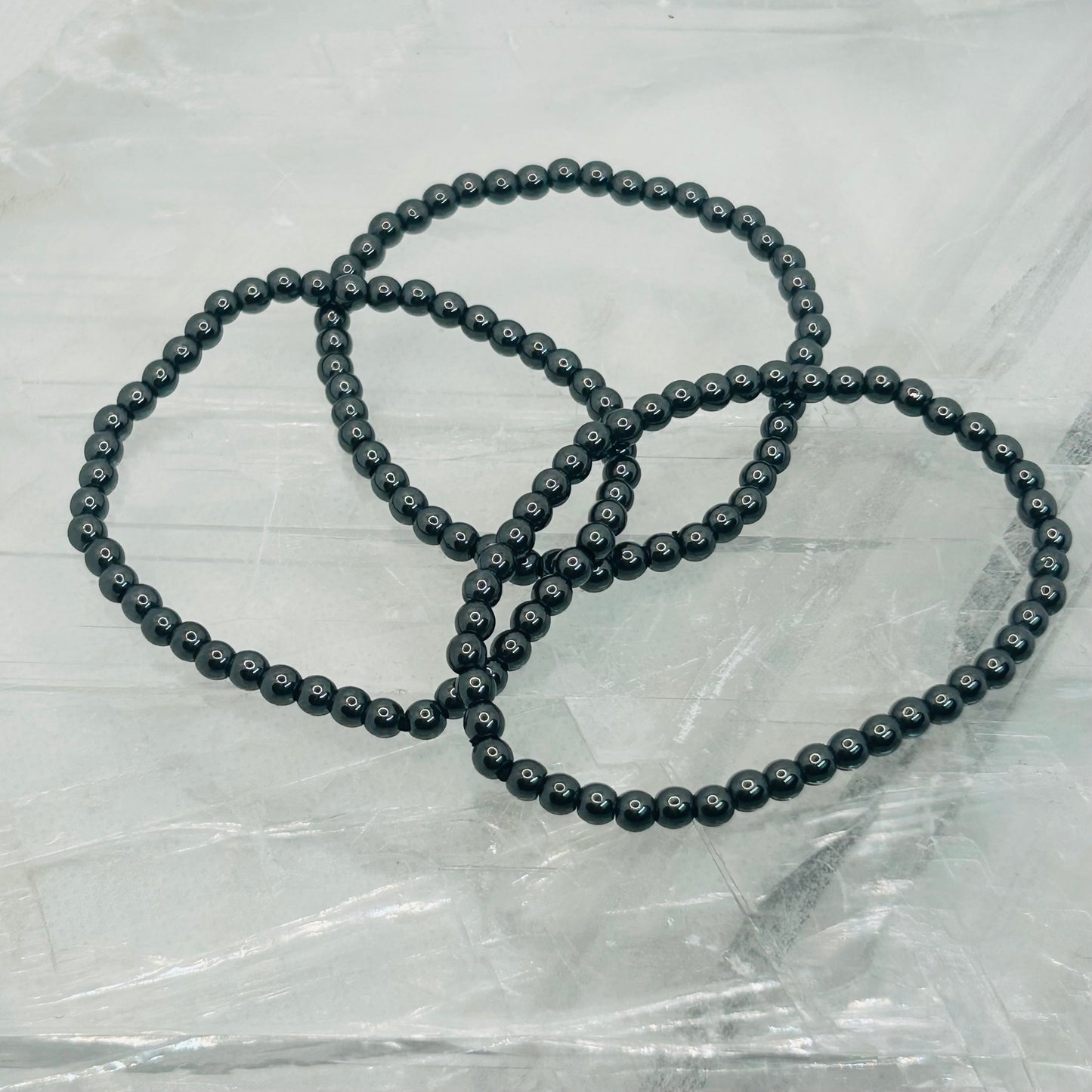 Hematite, 4mm Bracelet