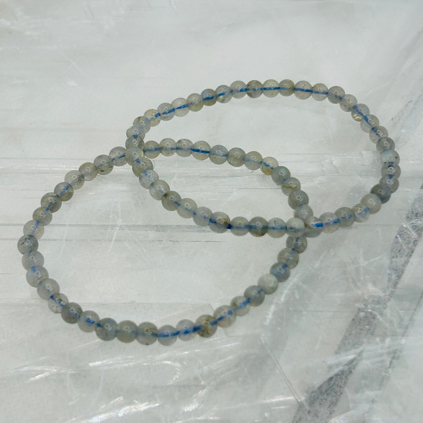 Grey MoonStone, 4mm Bracelet