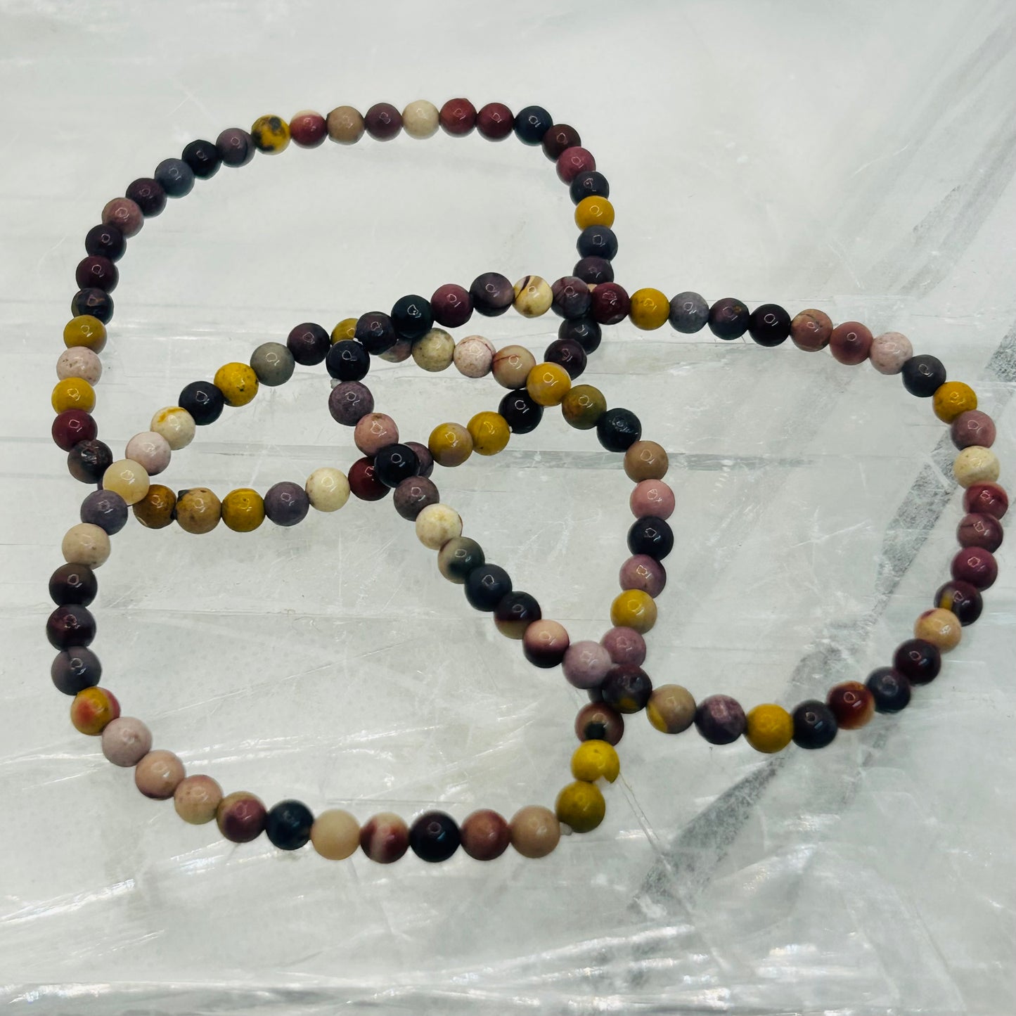 Mookaite, 4mm Bracelet