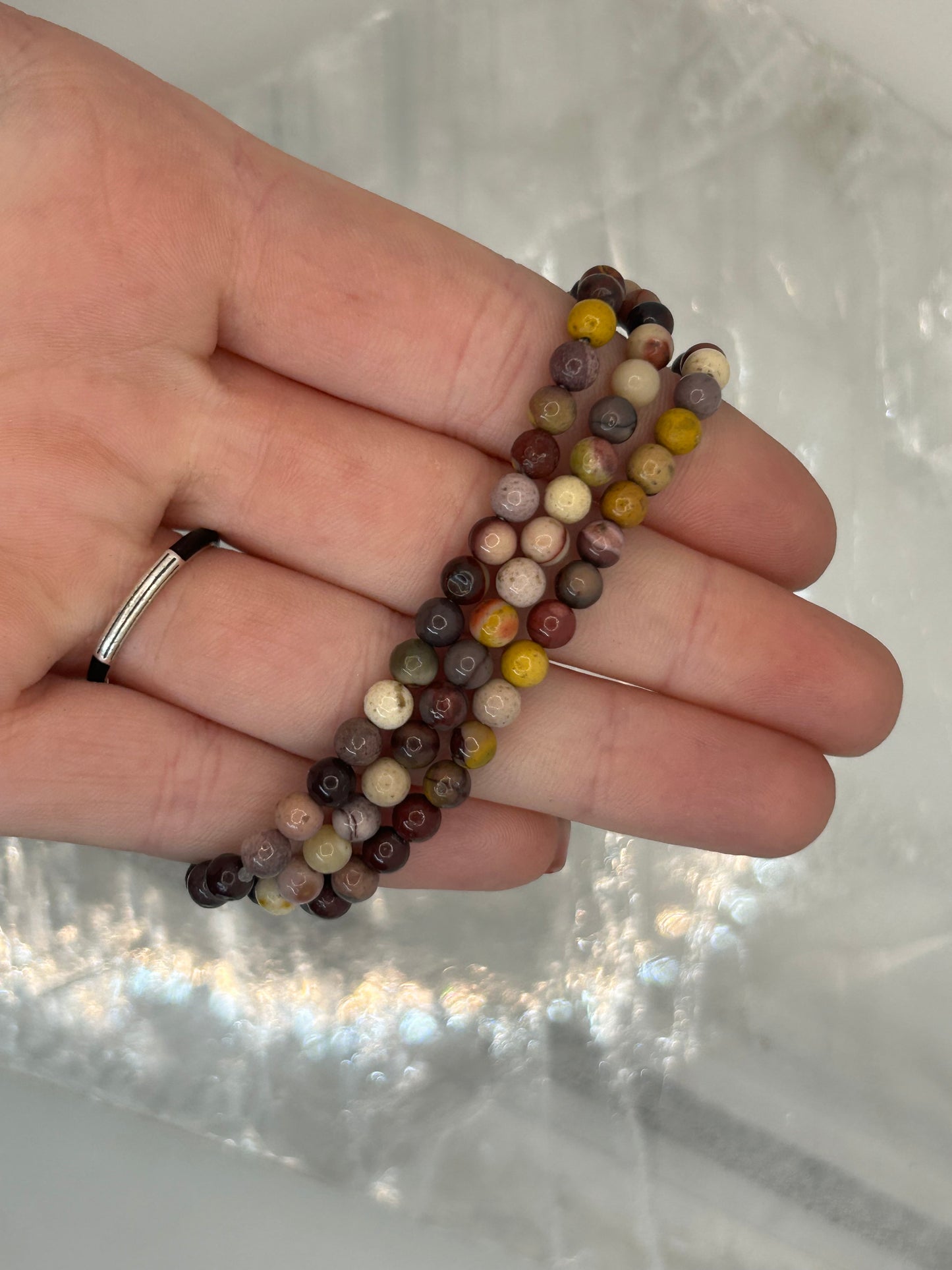 Mookaite, 4mm Bracelet