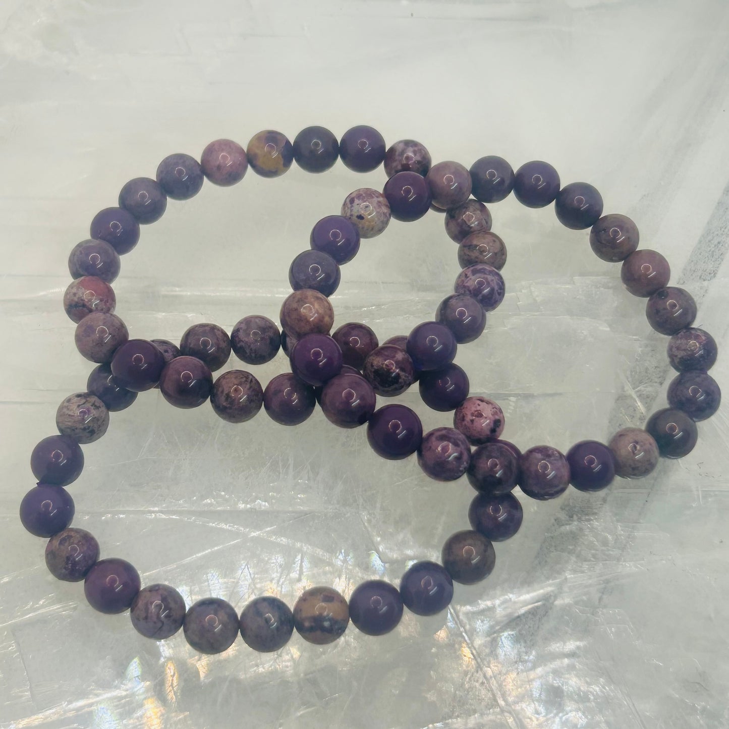 Phosphosiderite, 8mm Bracelet