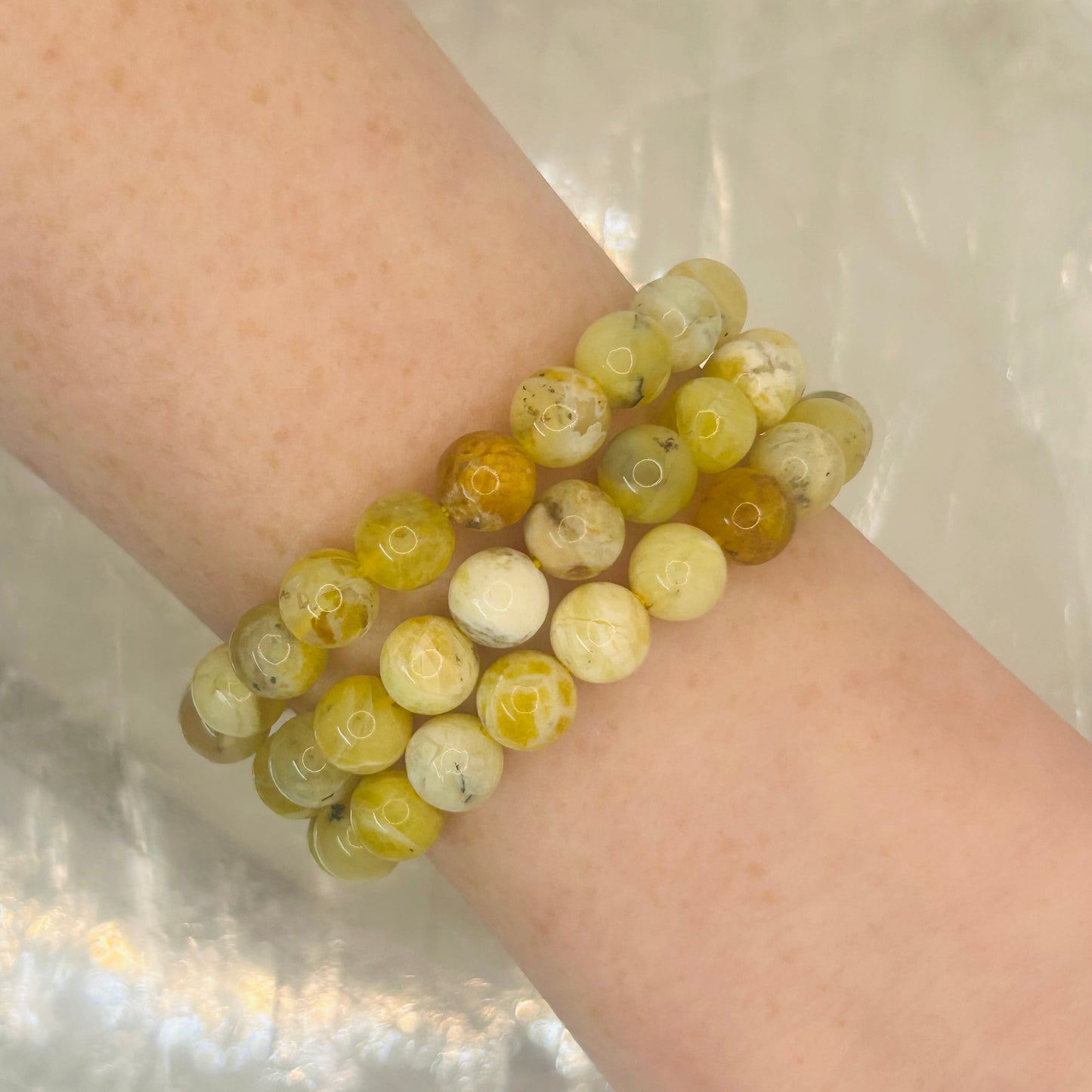 Yellow Opal, 6mm Bracelet