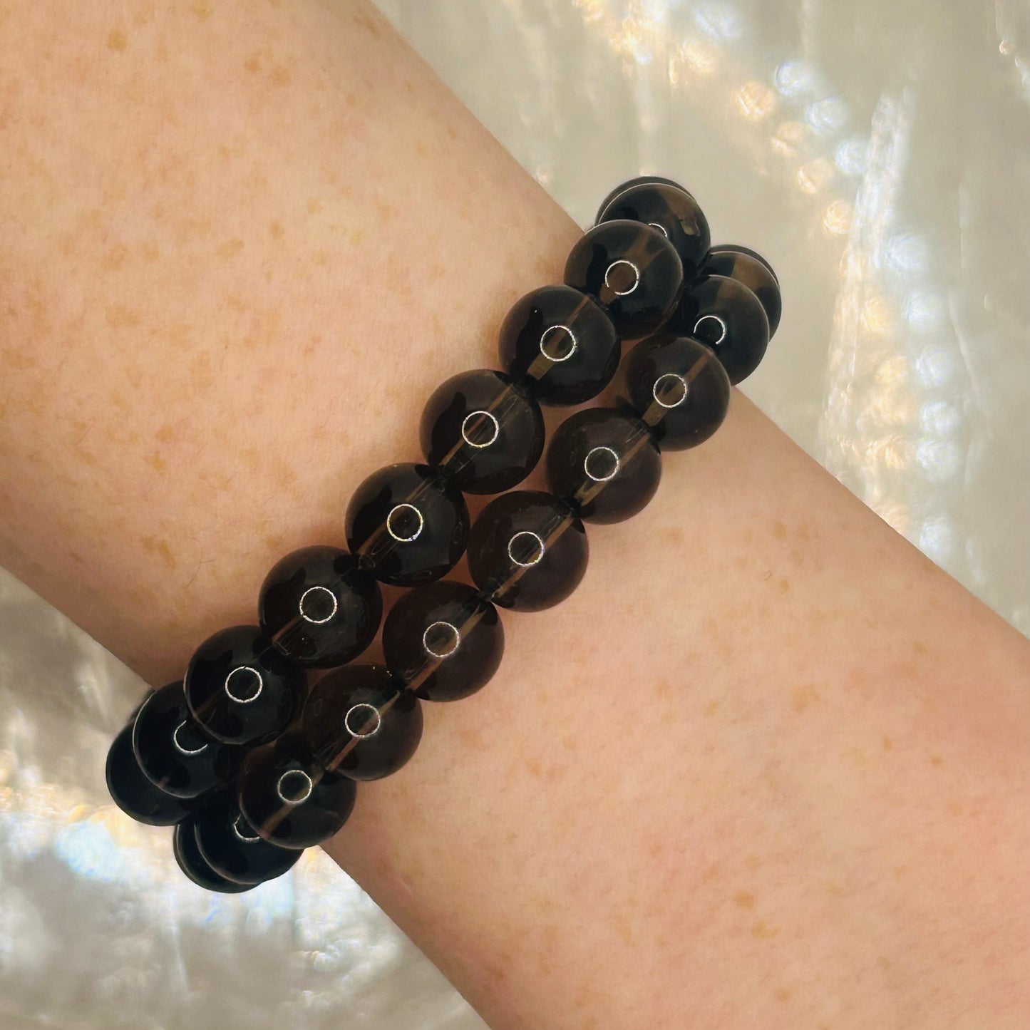 Smokey Quartz, 8mm Bracelet