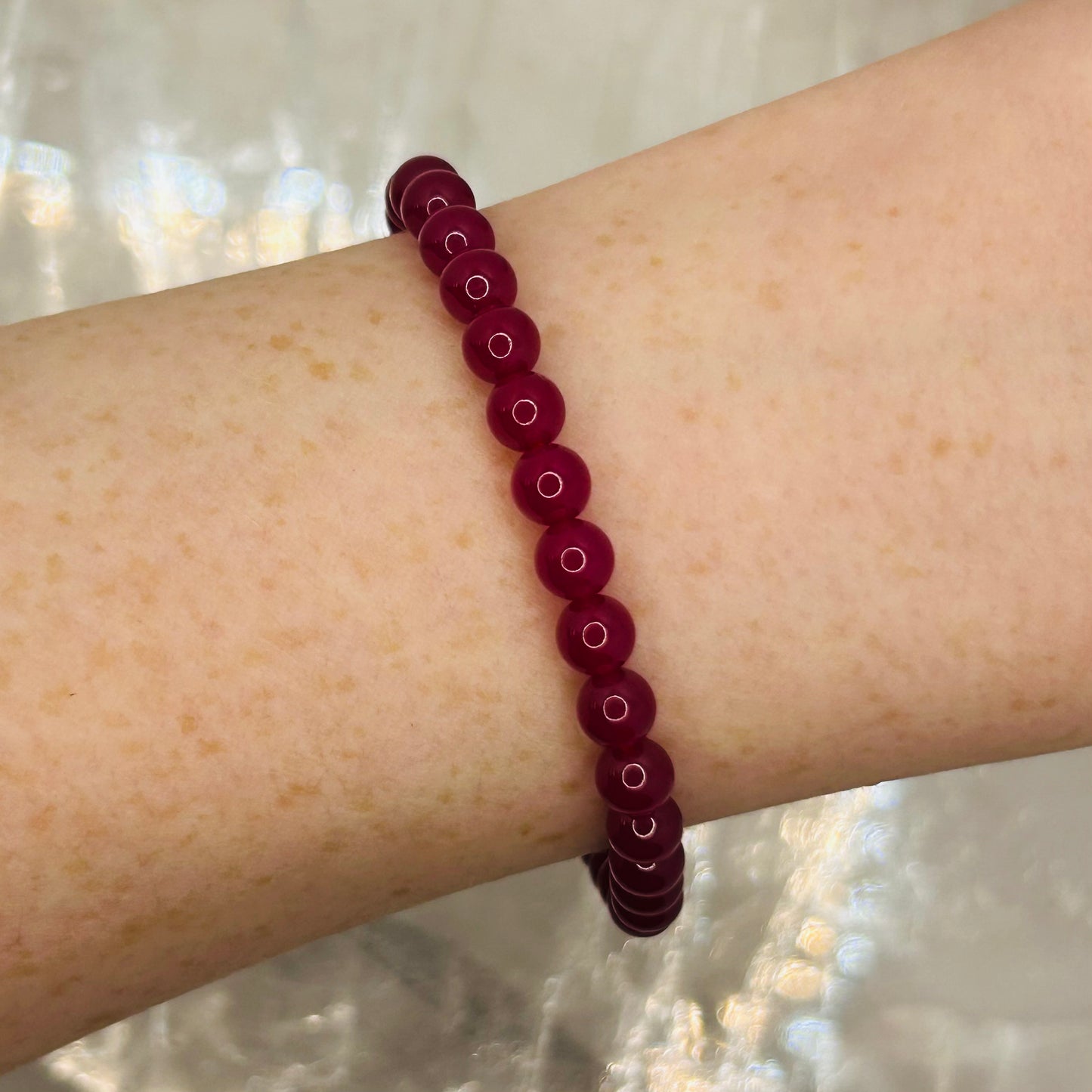 Ruby High Grade 6mm Bracelet