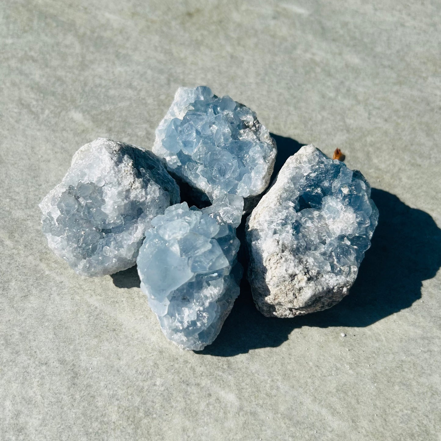 Raw Blue Celestitie