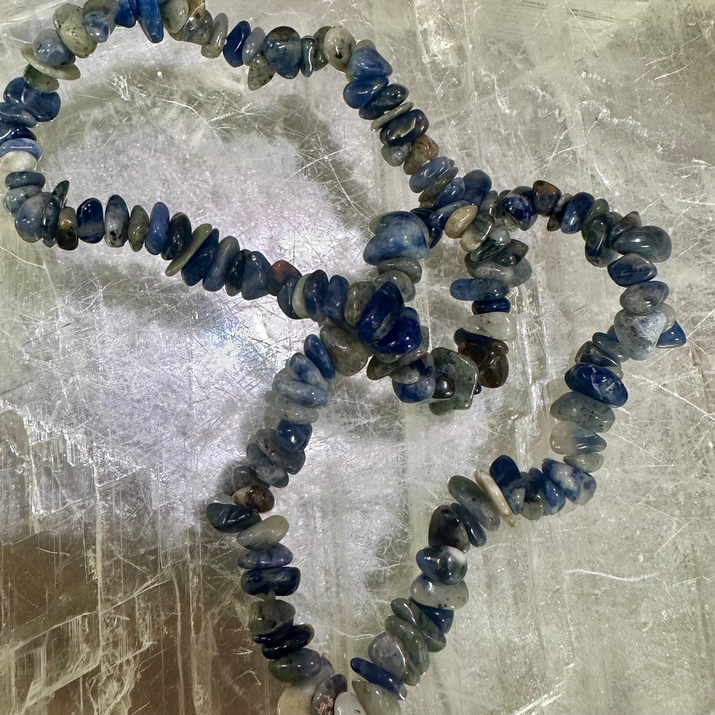 Lapis Chipped Bracelets