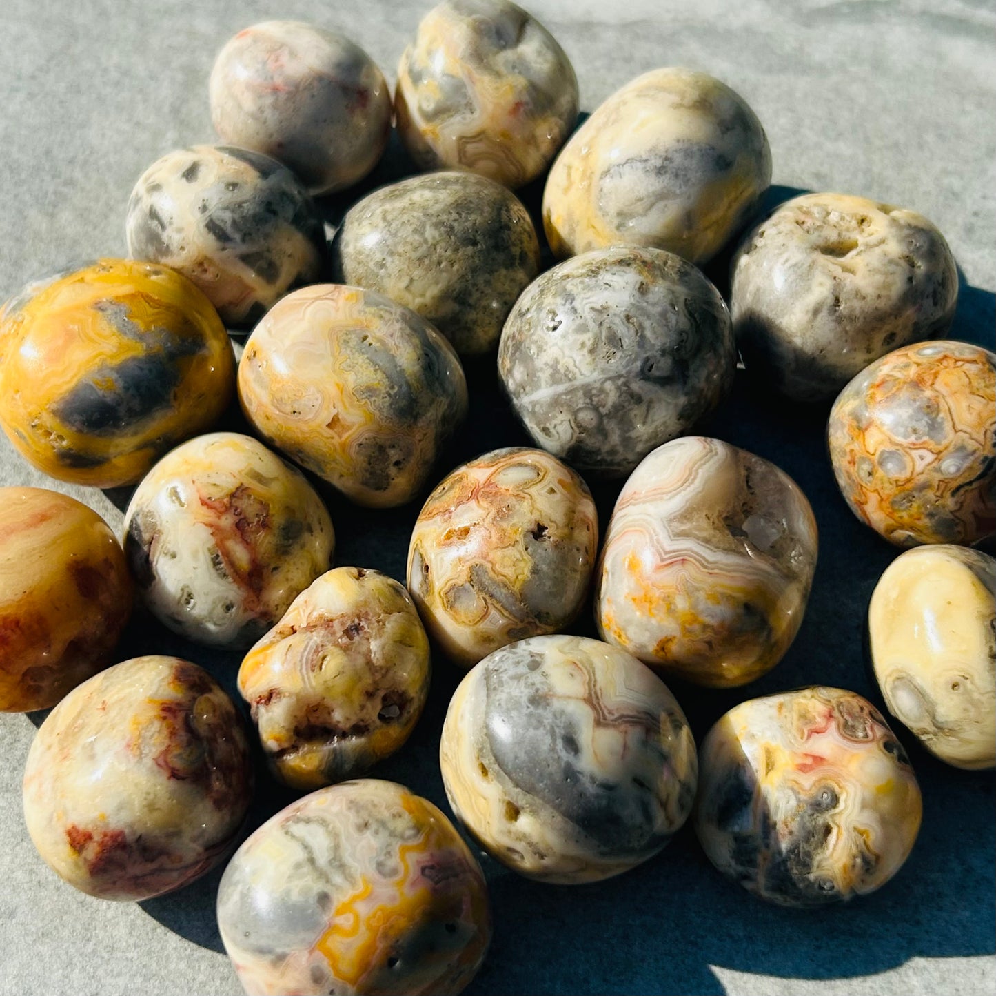 Crazy Lace Agate Tumbles