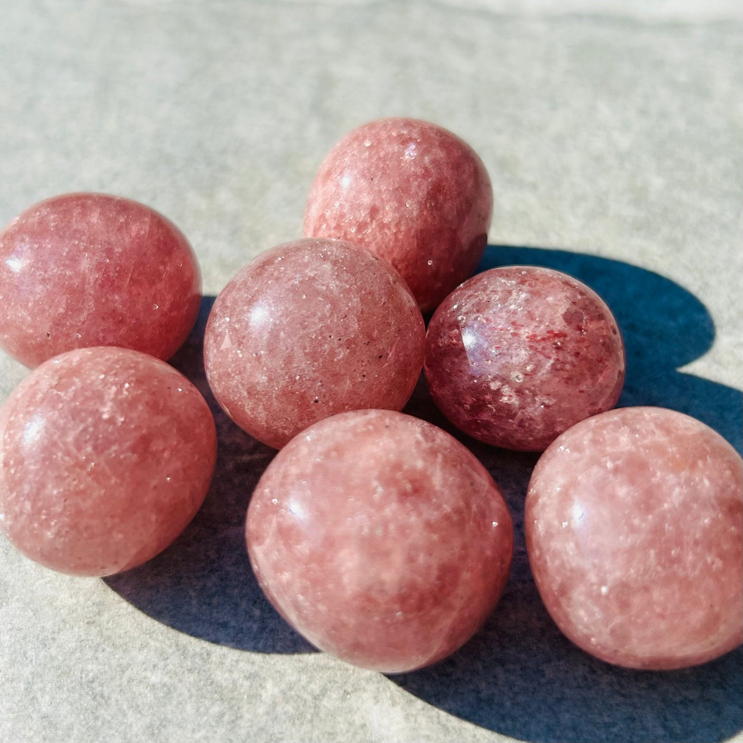 Strawberry Quartz Tumbles