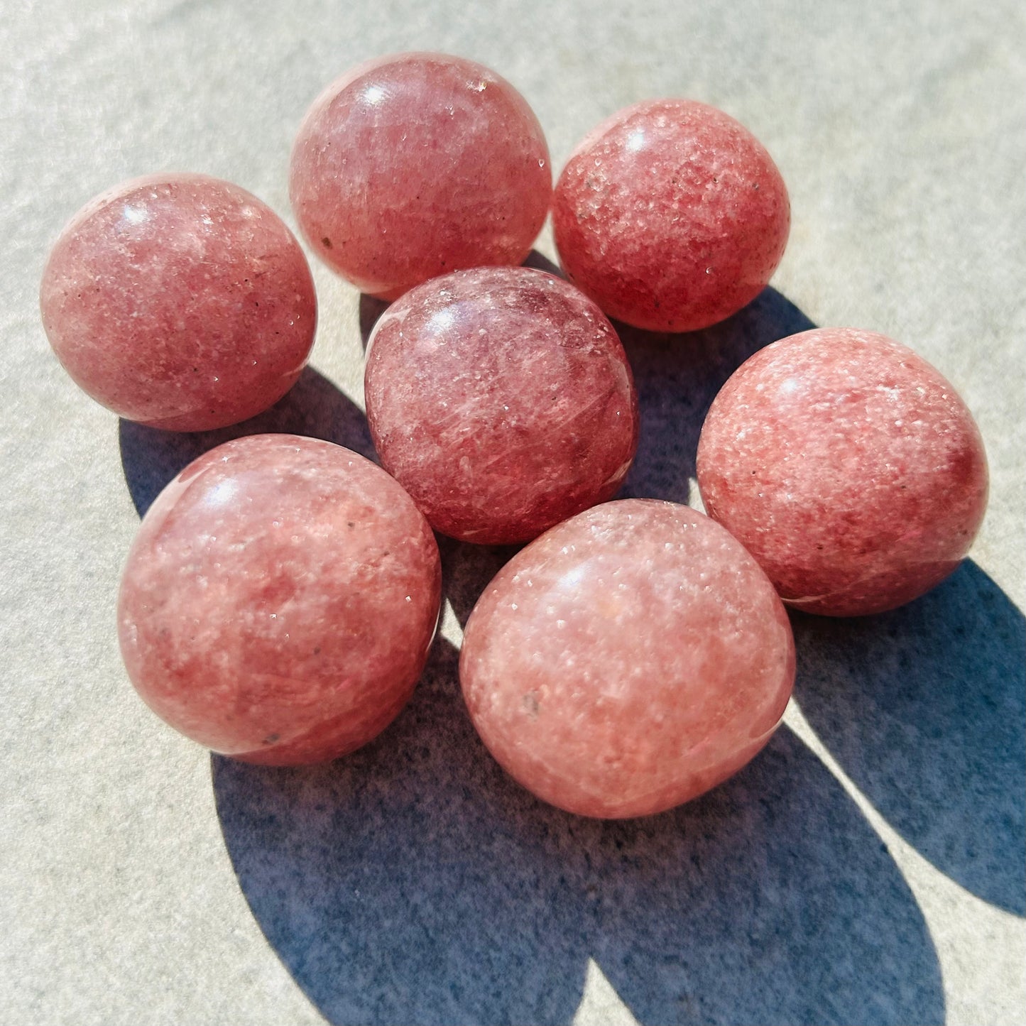 Strawberry Quartz Tumbles