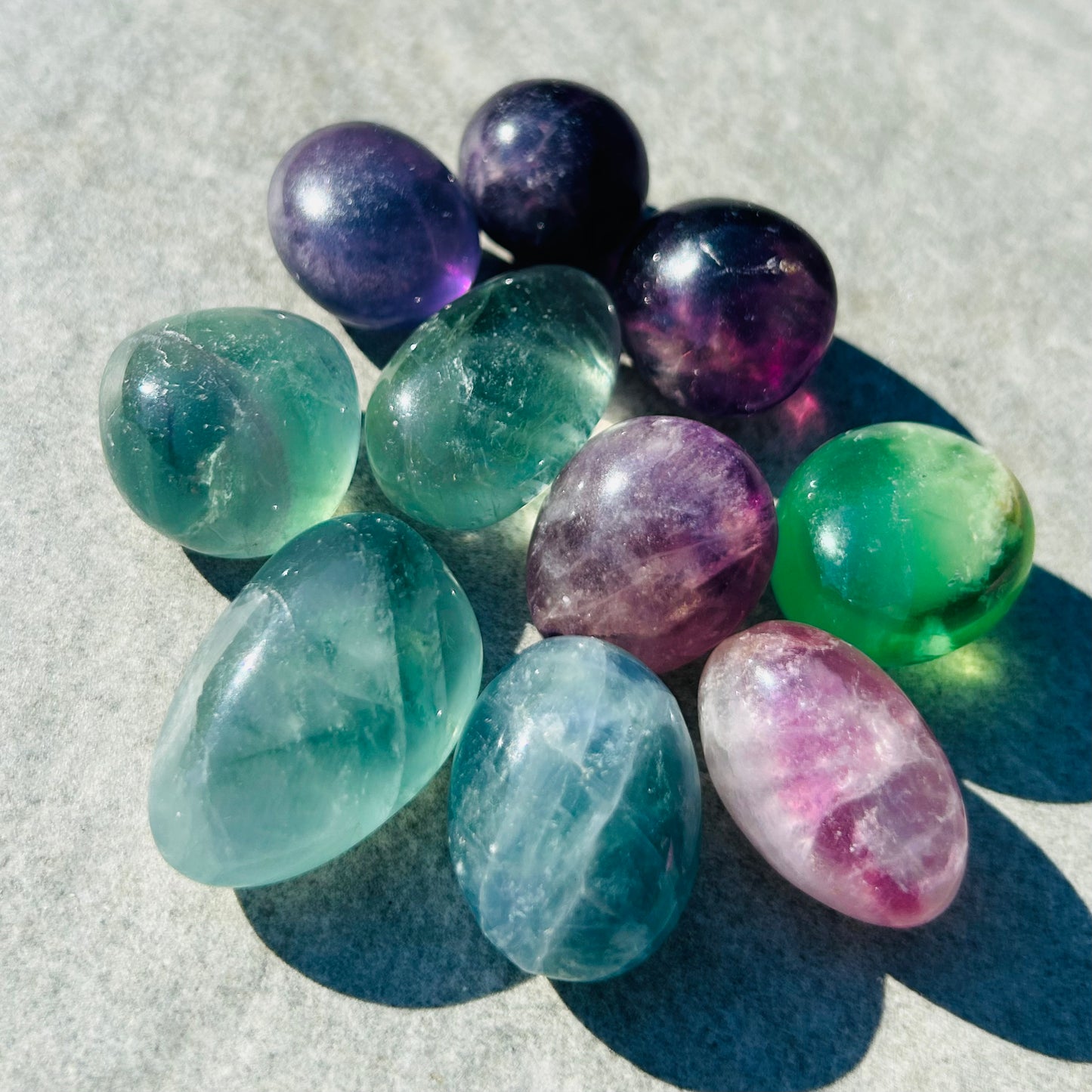 Fluorite Tumbles