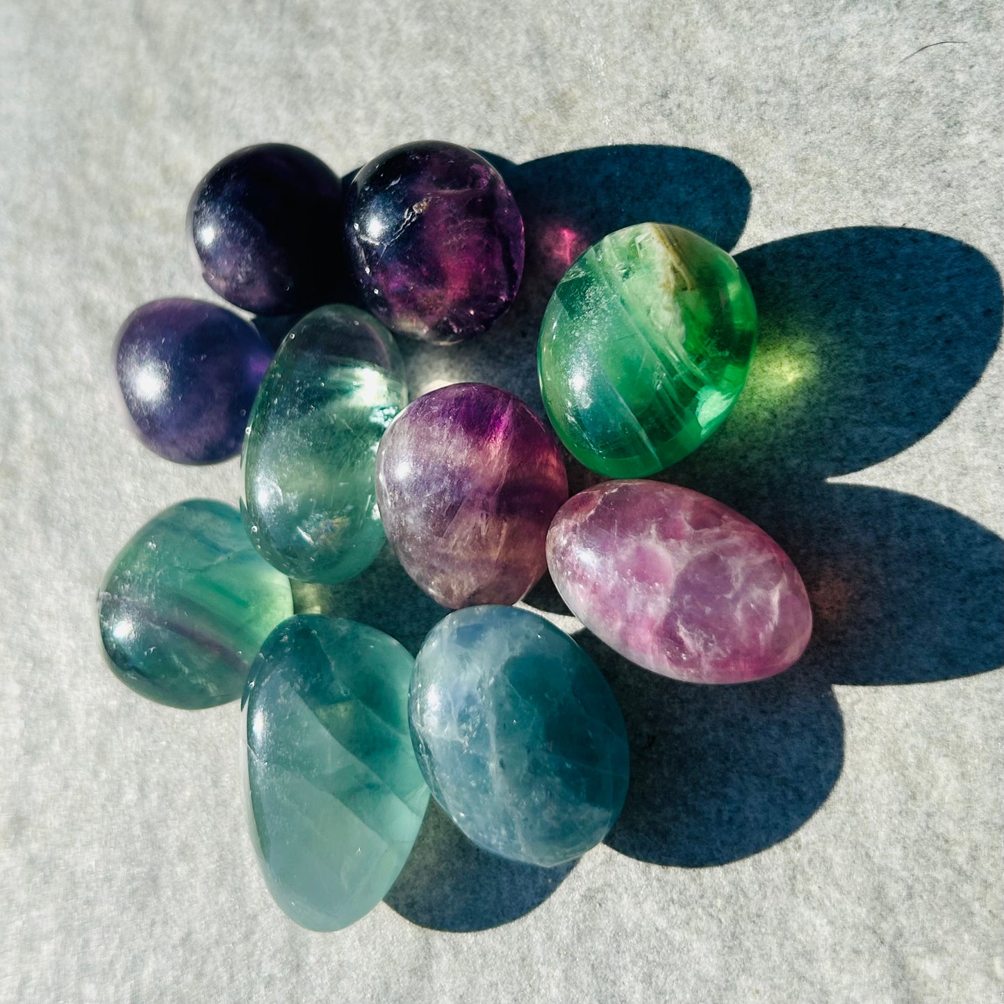 Fluorite Tumbles