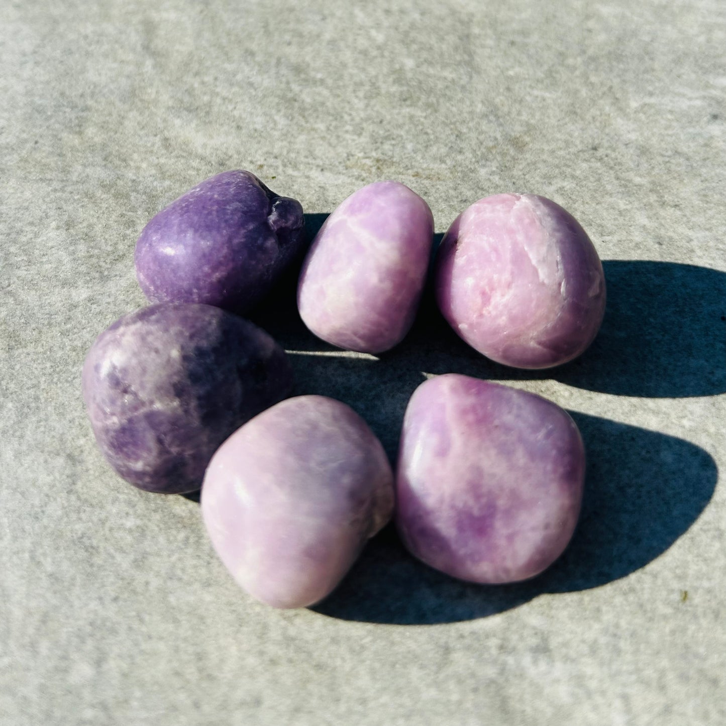 Lepidolite Tumbles