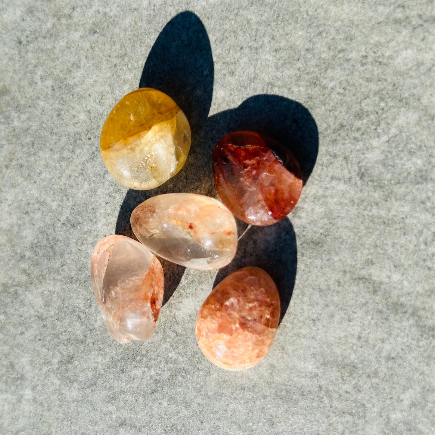 Large Fire Quartz Tumbles