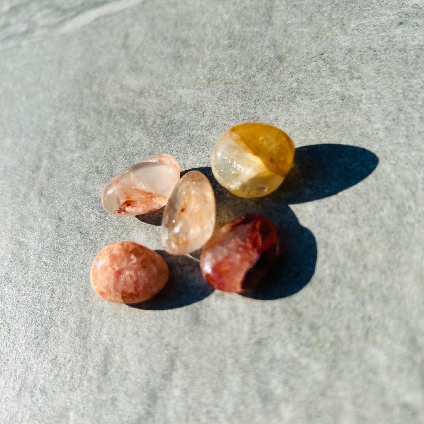 Large Fire Quartz Tumbles