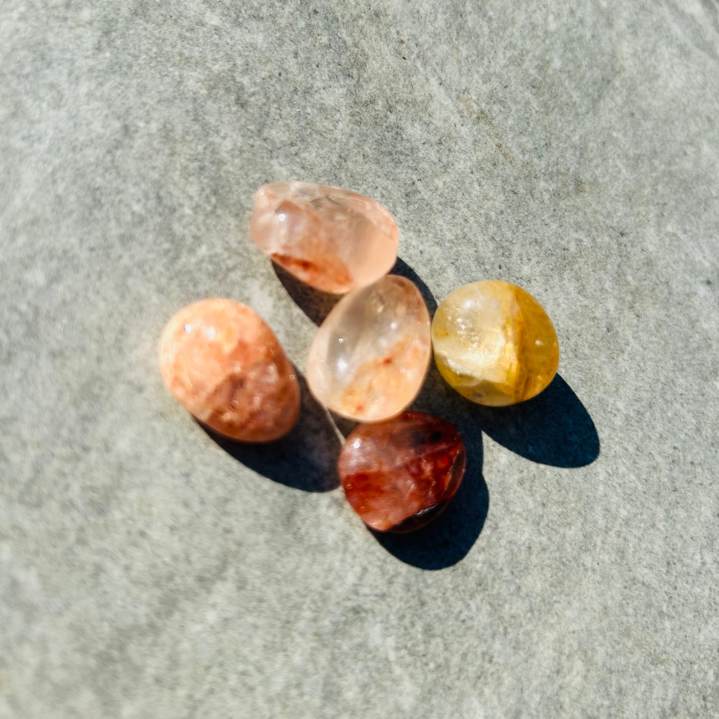 Large Fire Quartz Tumbles