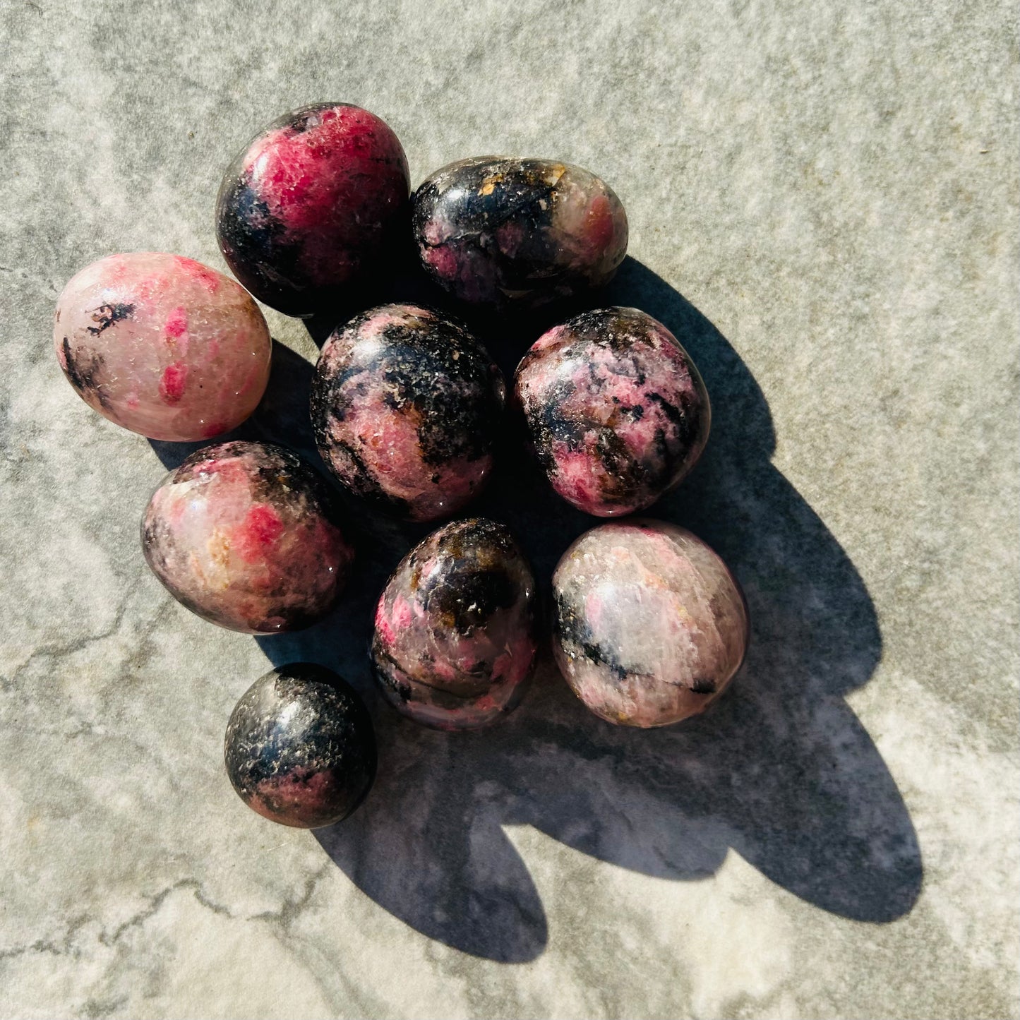 Large Cherry Rhodonite Tumbles