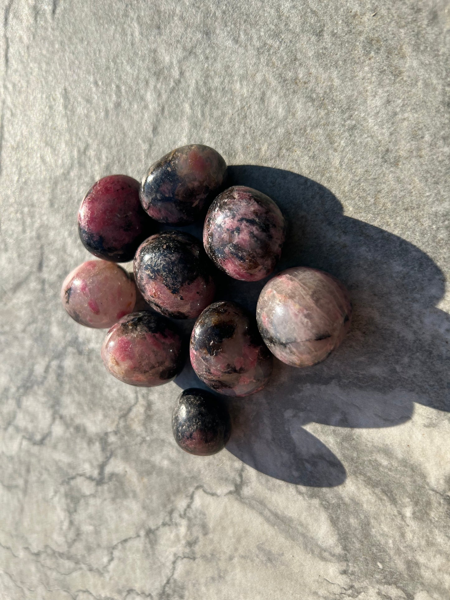 Large Cherry Rhodonite Tumbles