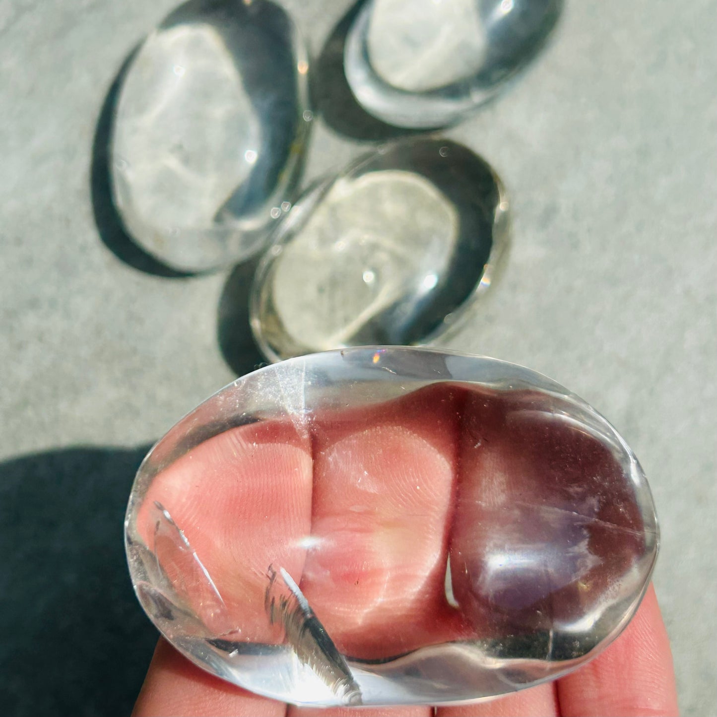 Clear Quartz Palmstone