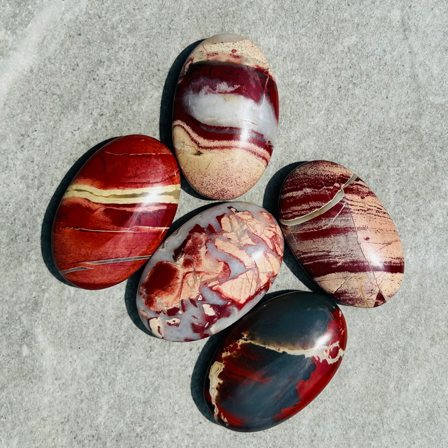 Red Jasper Palmstone