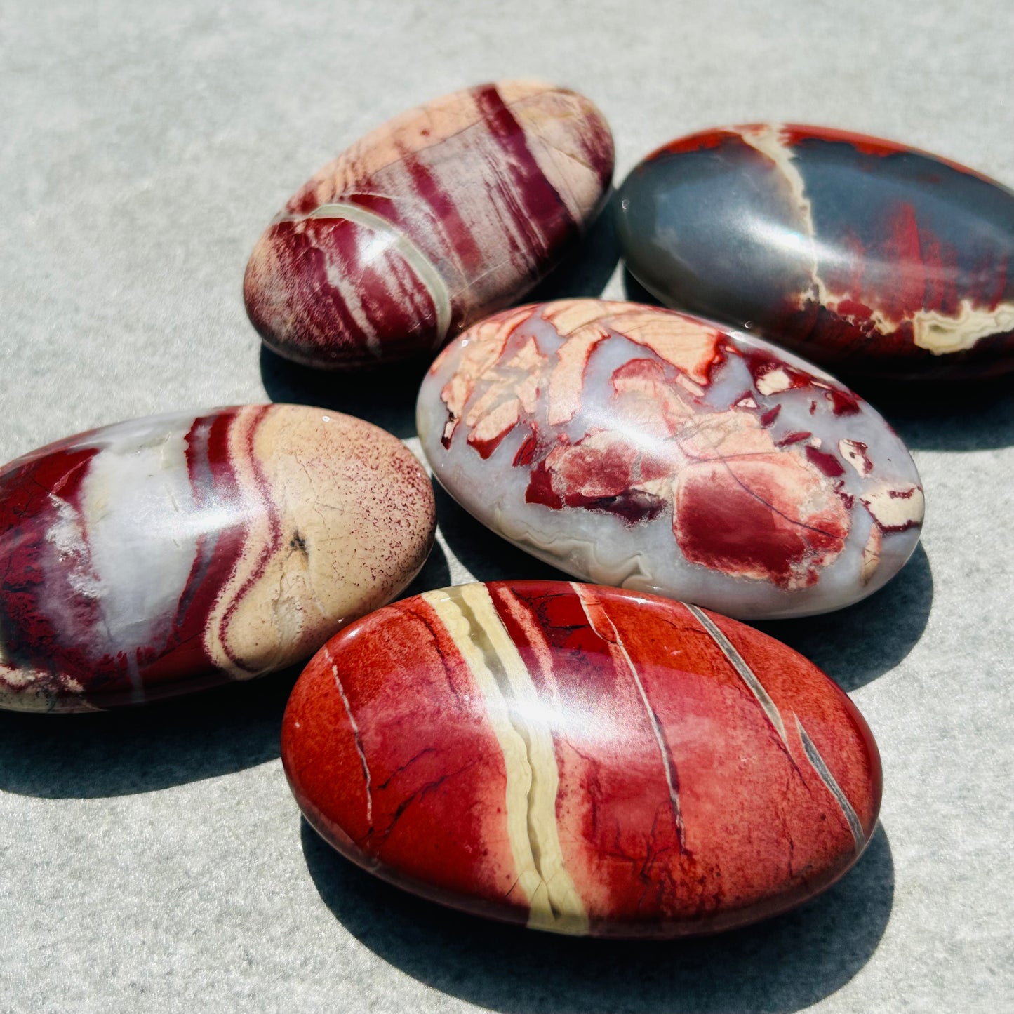 Red Jasper Palmstone