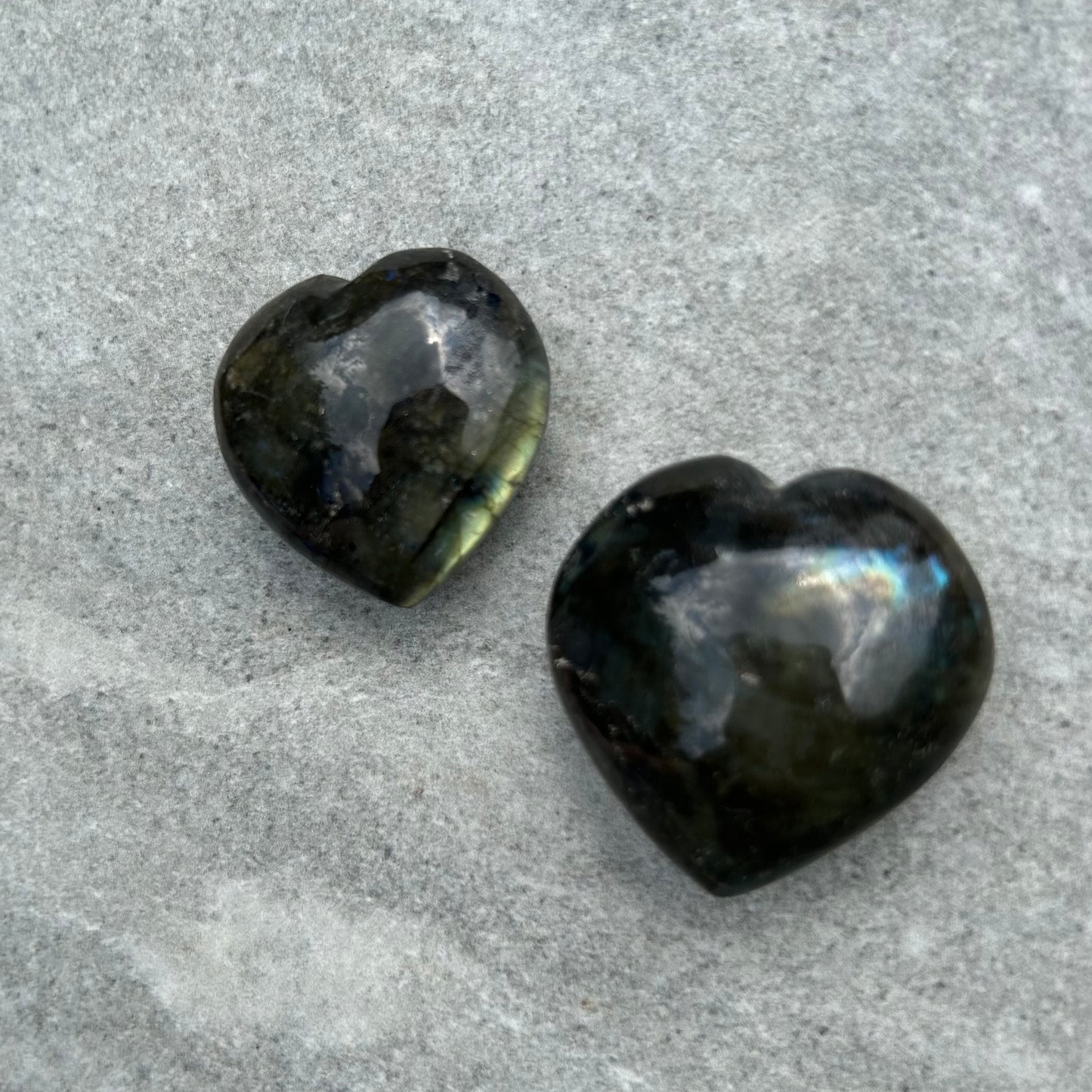 Labradorite Hearts