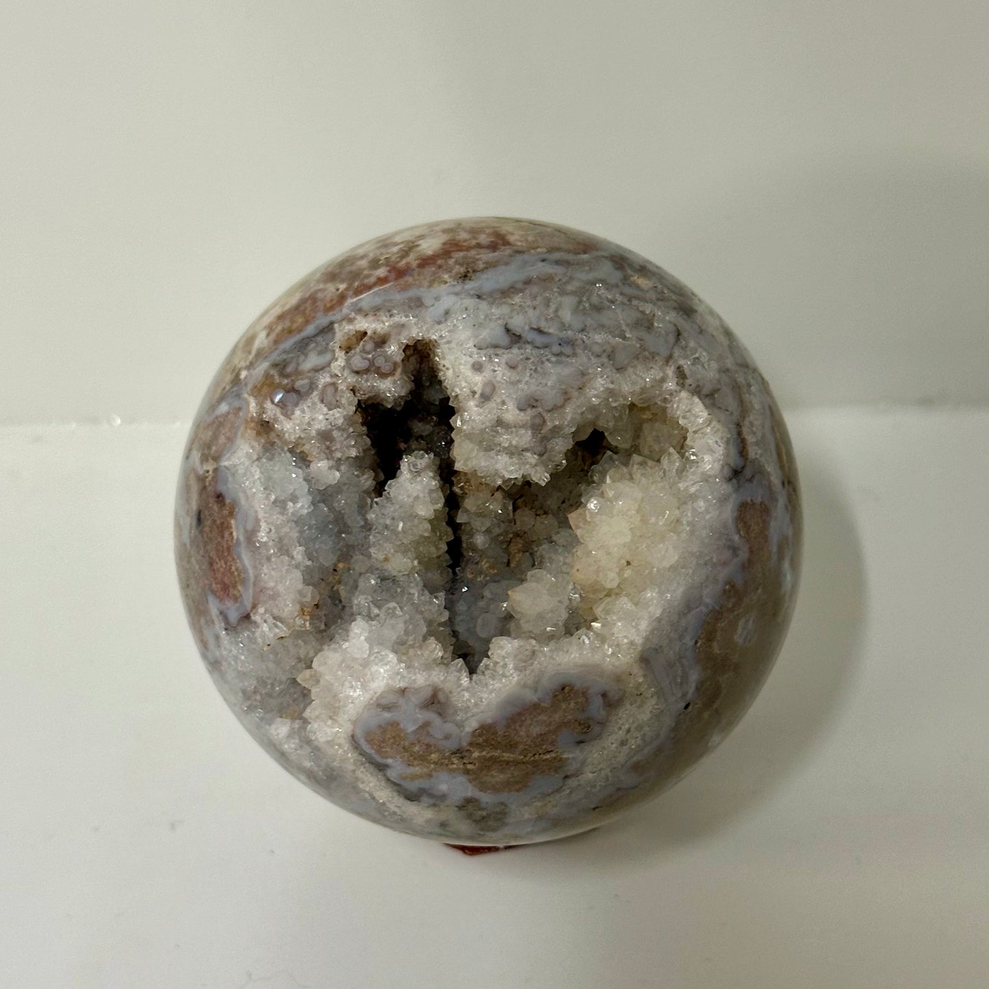 Blue Flower Agate Sphere