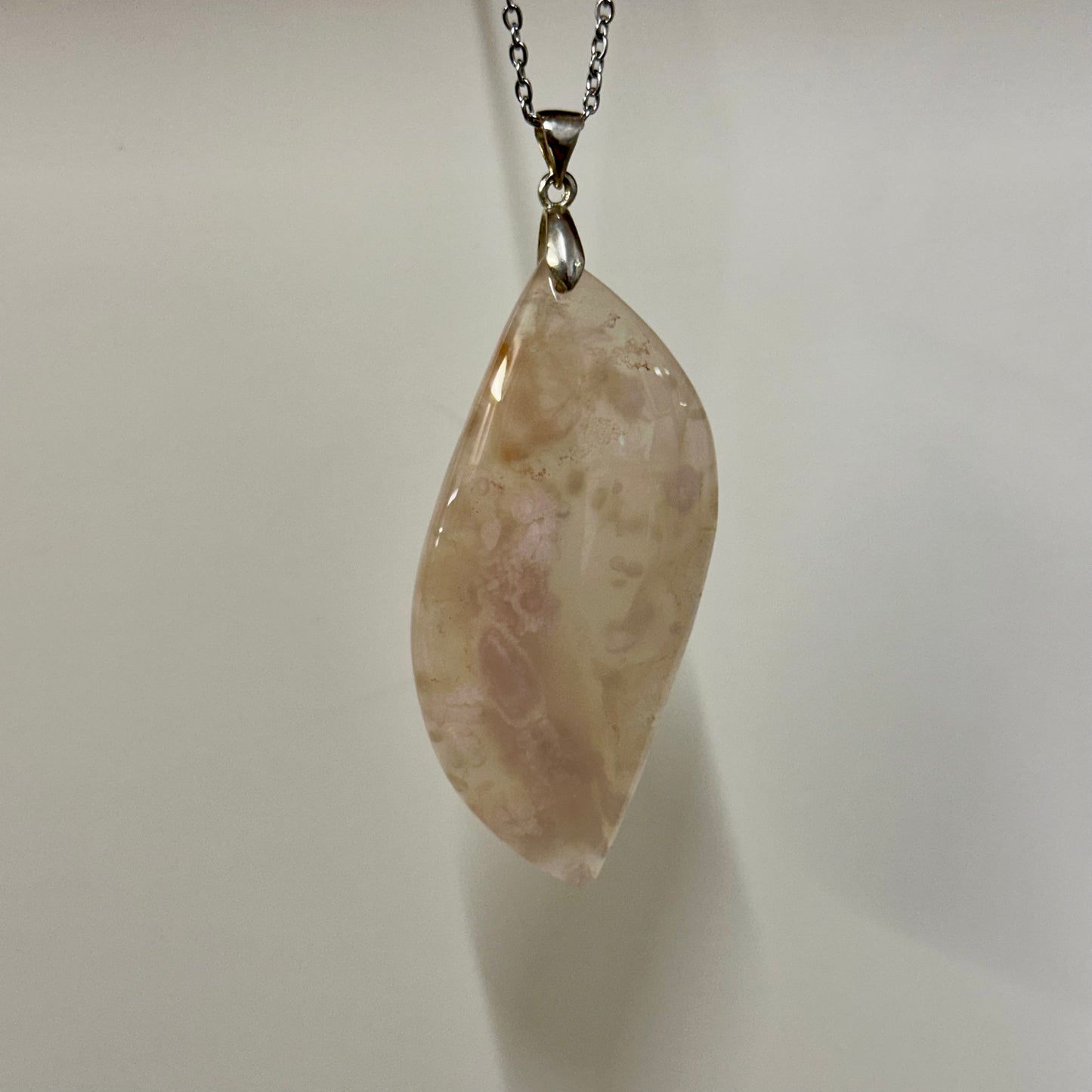 Flower Agate 925 Silver Pendnat