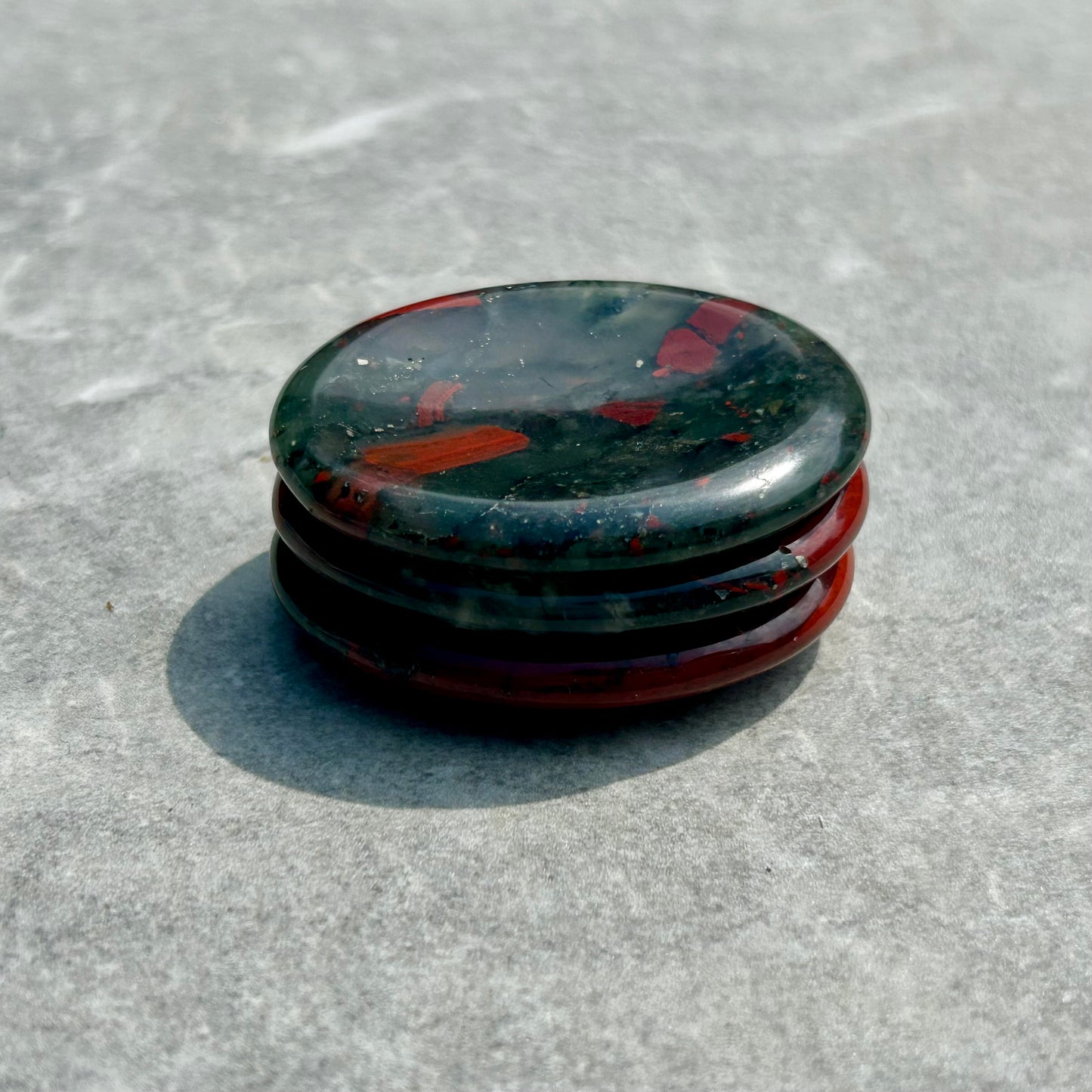 Dragon Blood Oval Worry Stone