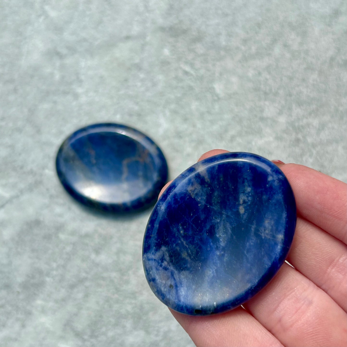 Sodalite Oval Worry Stone