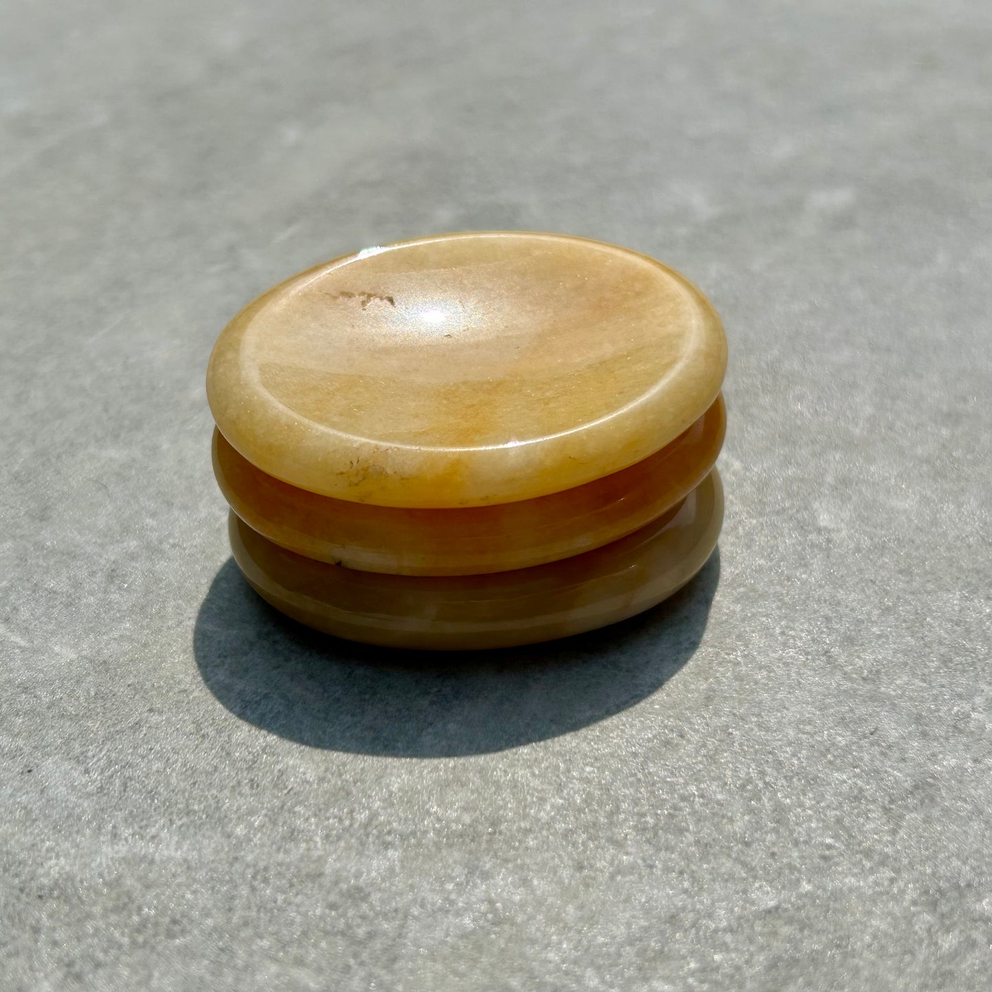 Yellow Aventurine Oval Worry Stone